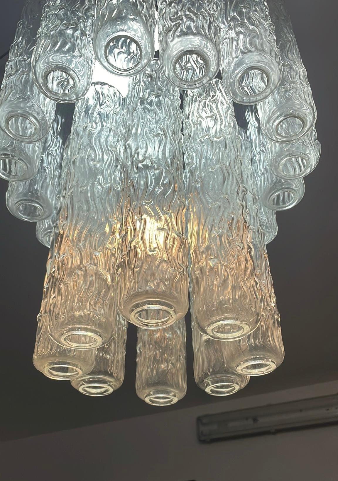 Lámpara de cristal de Murano 