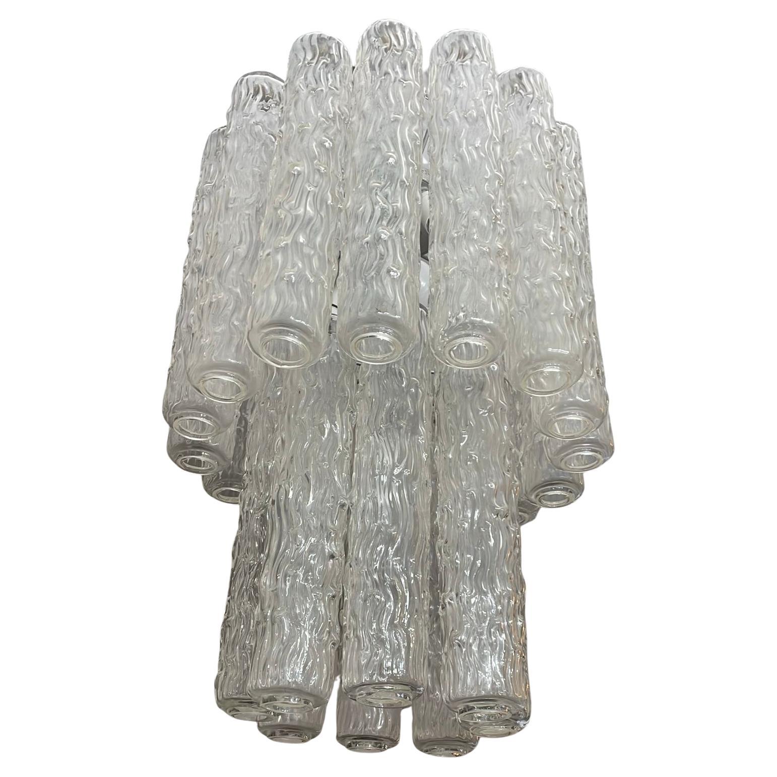 10-light Murano Glass "Tronchi" Chandelier  Toni Zuccheri For Venini, 1960s