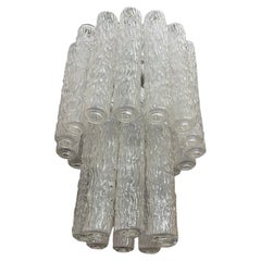 10-light Murano Glass "Tronchi" Chandelier  Toni Zuccheri For Venini, 1960s