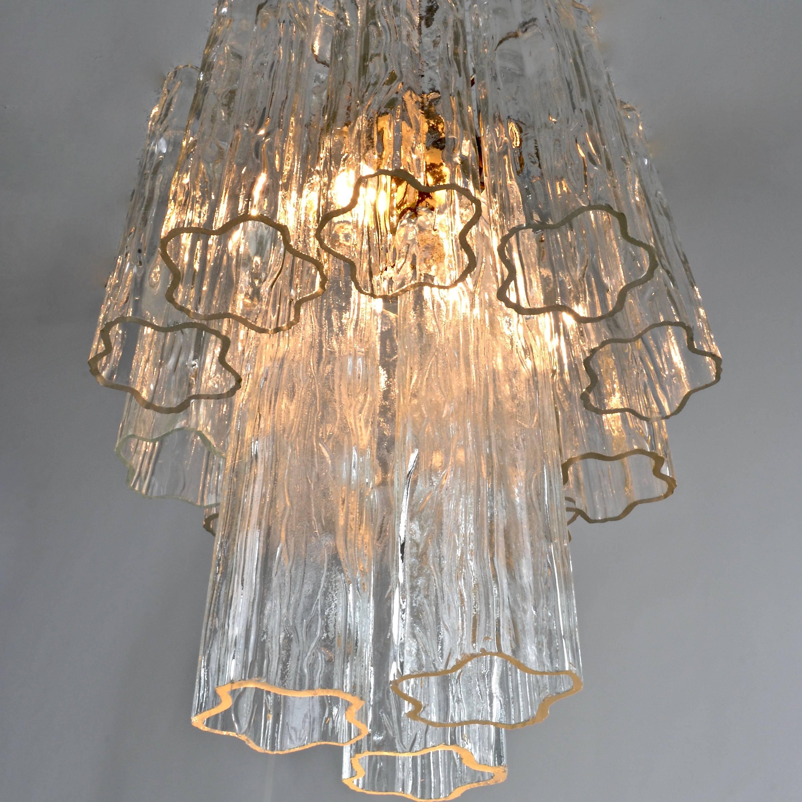 Murano Glass Tronchi Chandelier, Italy, 1960s, Petite Size 2