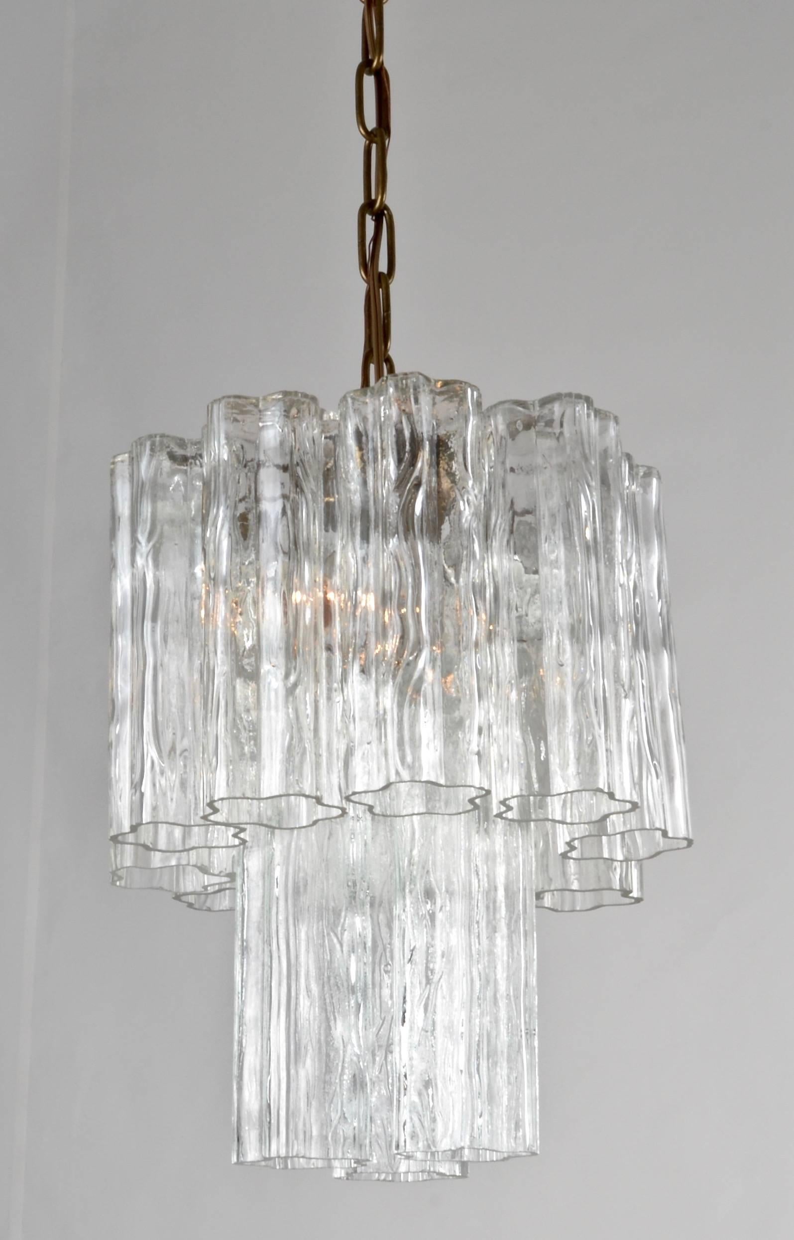 Murano Glass Tronchi Chandelier, Italy, 1960s, Petite Size 3