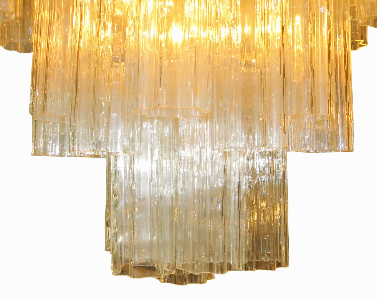 Murano Glass Tronchi Pendant Chandelier by Venini 1