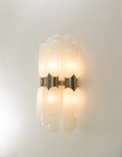 Murano Glass Tube Wall Lamp, 1970s