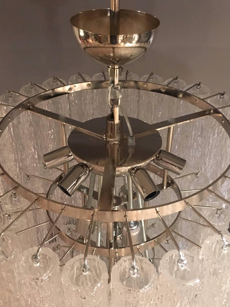 Murano Glass Tubes Chandelier at 1stDibs