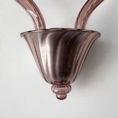 Murano Glass Tulip Double Light Sconce