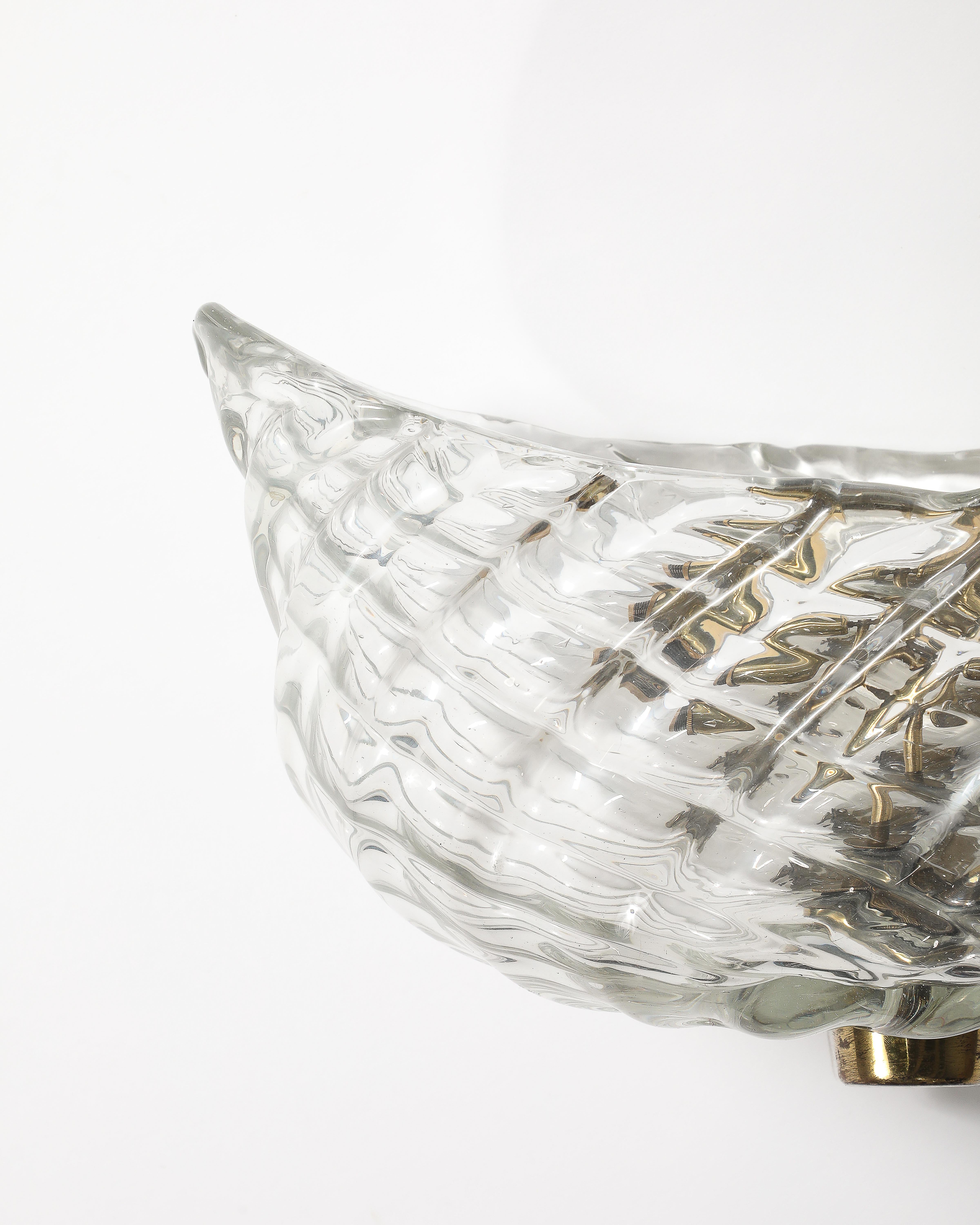 Aplique/Candelabro de cristal de Murano, Italia, c. 1950 en venta 2