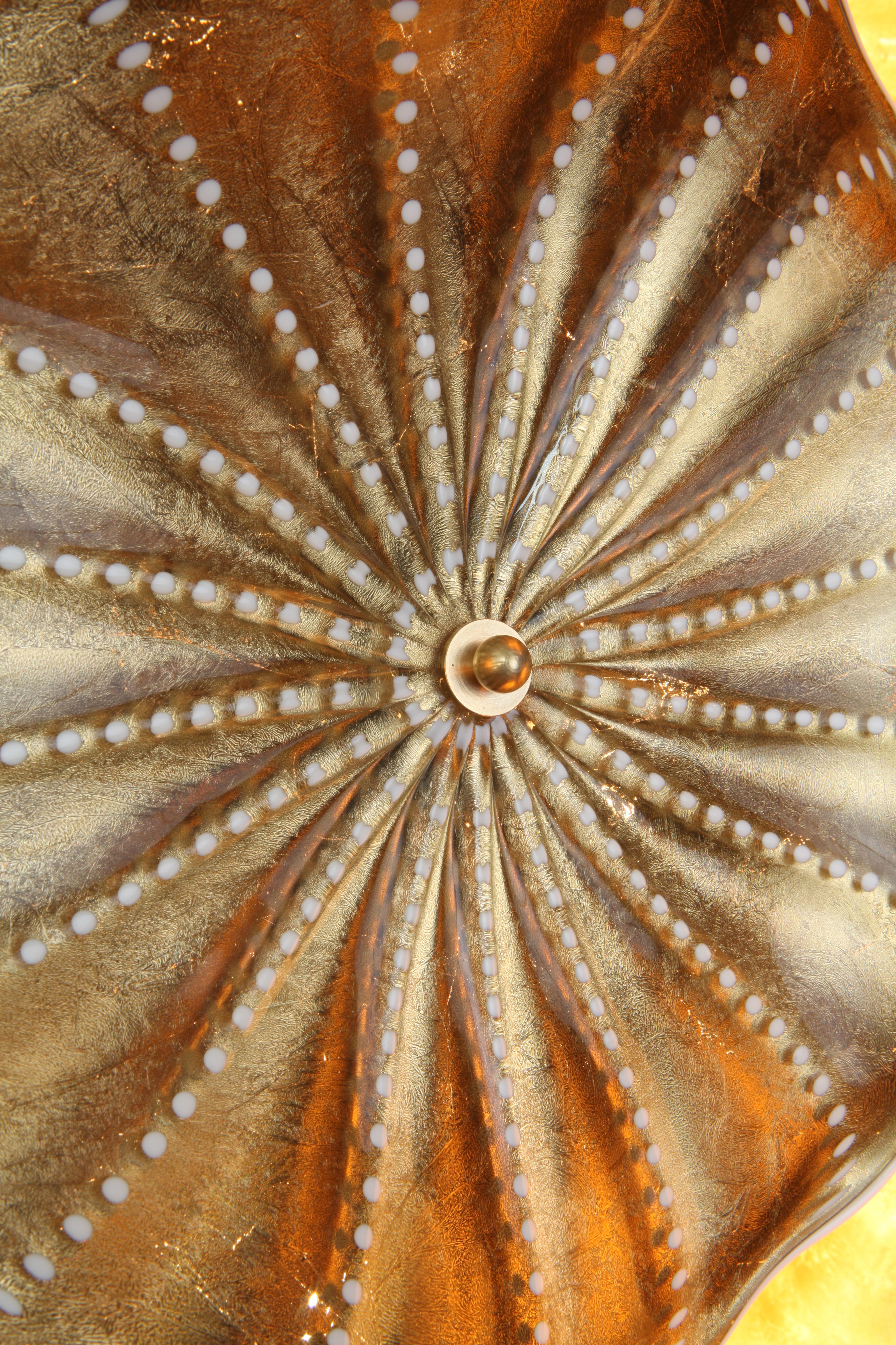 Contemporary Murano Glass Urchin Chandelier