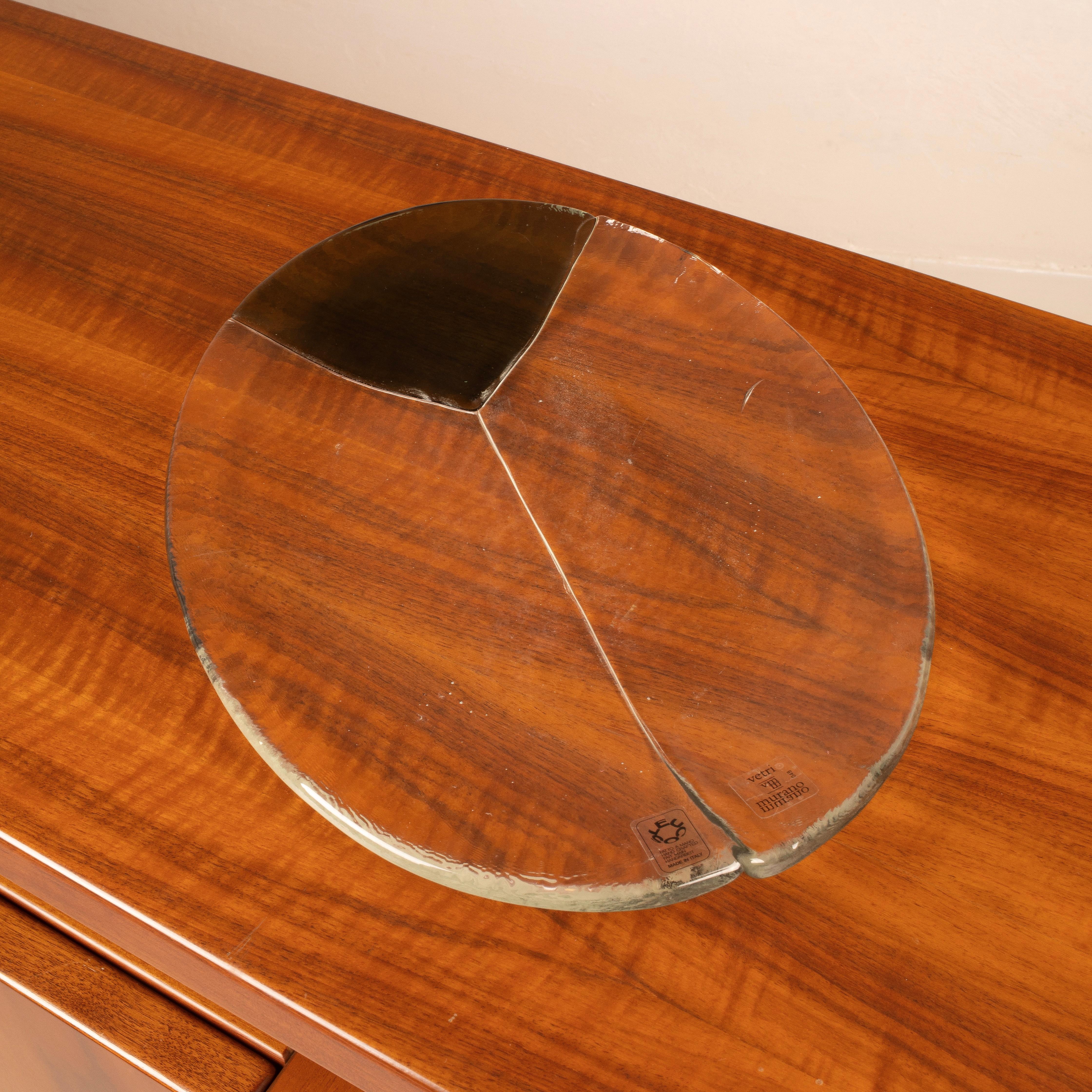 Murano Glass Valet Tray by Aureliano Toso for Leucos, 1960 For Sale 4