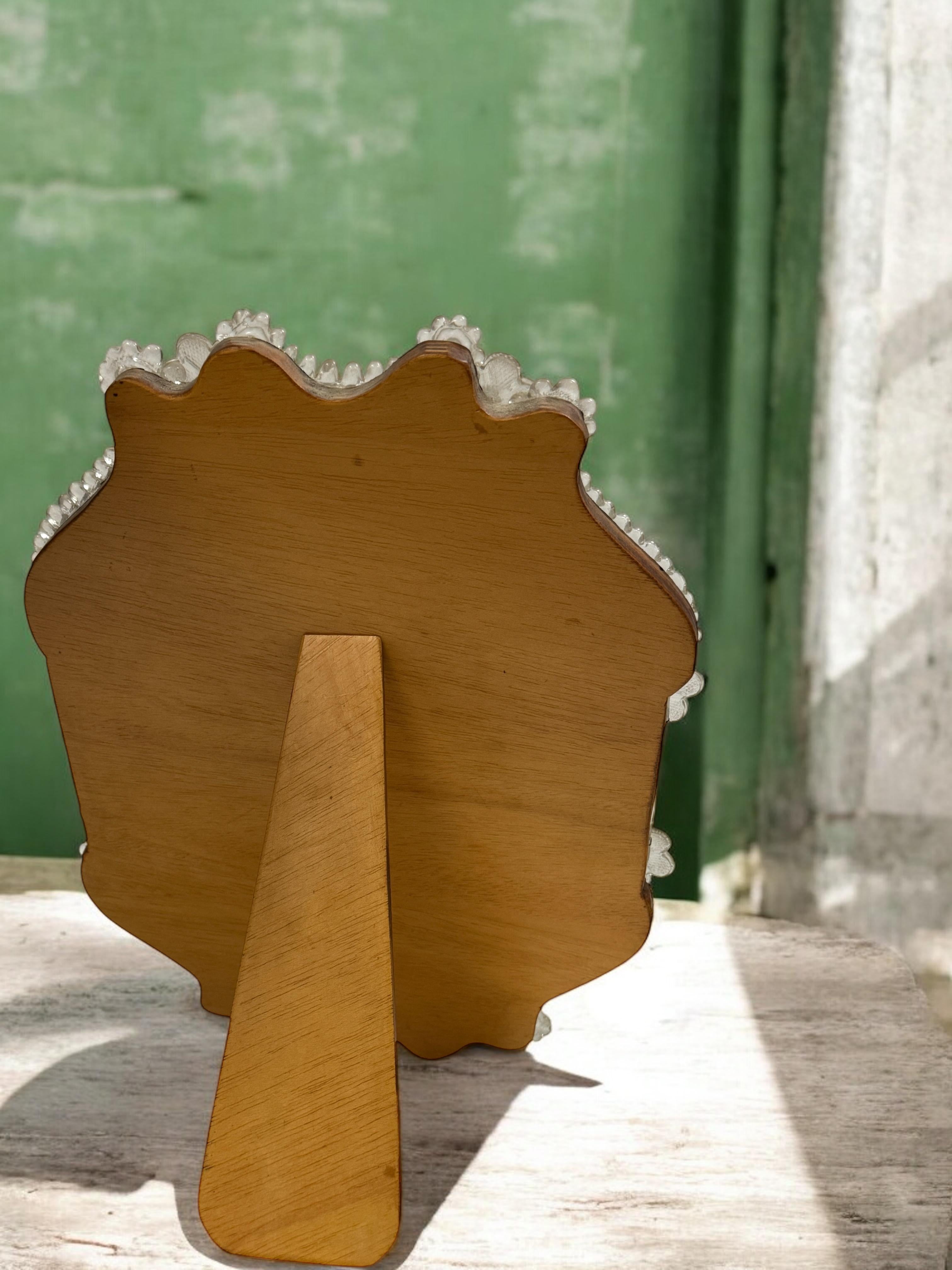 Murano Glass Vanity Table or Wall Mirror, circa 1950s Italy Venetian Venice 2