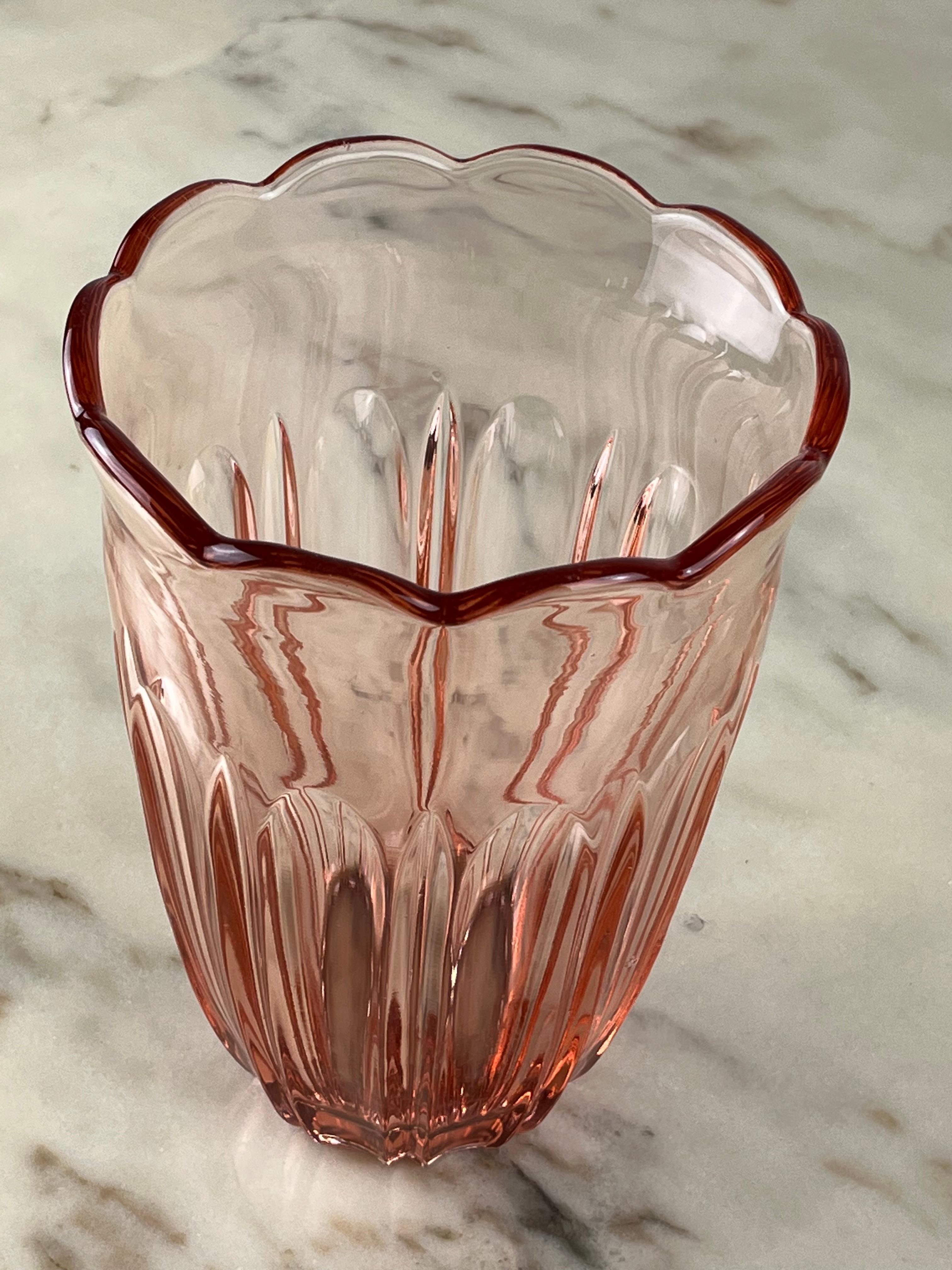 Mitte des Jahrhunderts Murano Glas Vase 1940er Jahre im Angebot 1