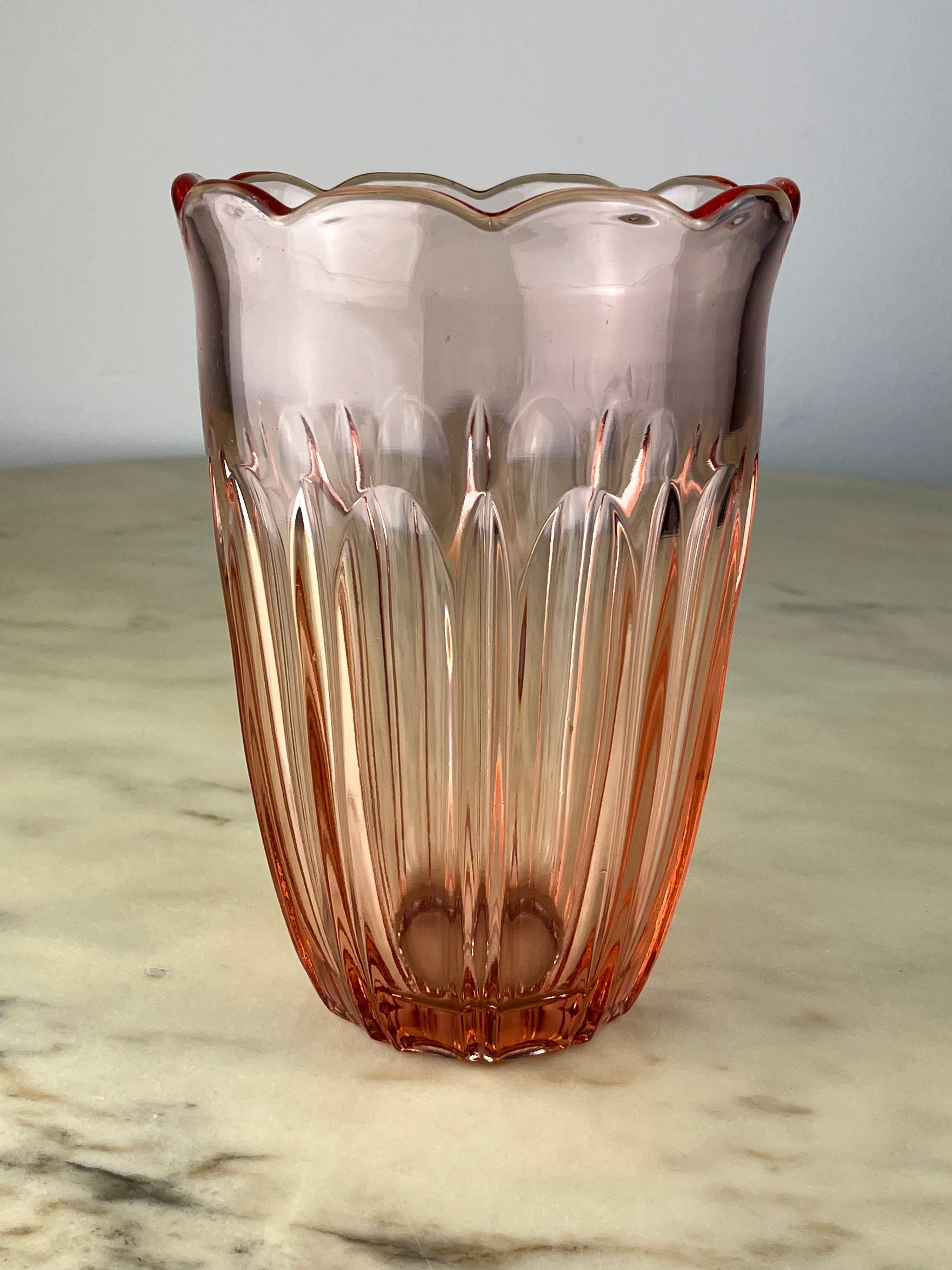 Mid-Century Murano Glass Vase 1940s For Sale 3