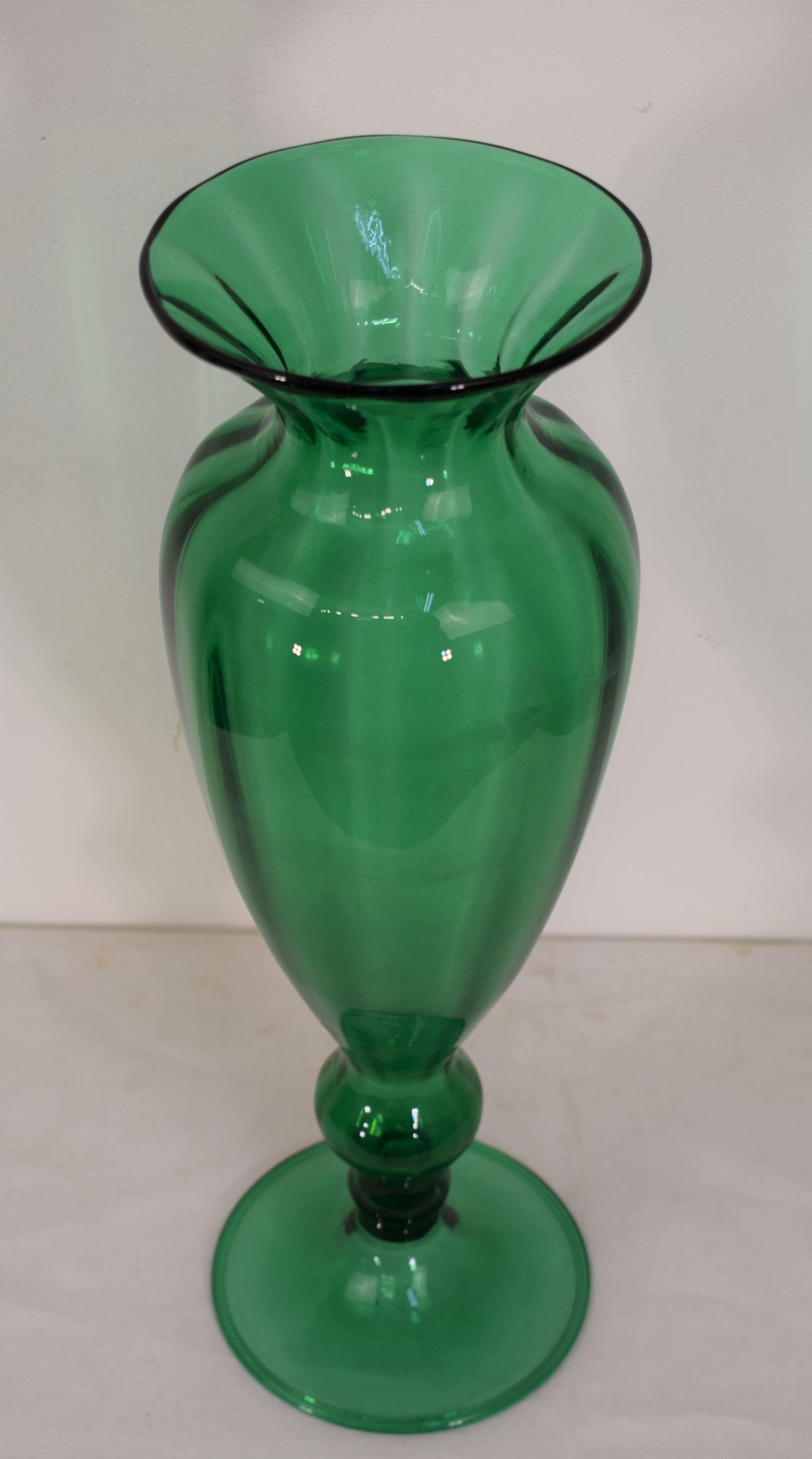 Murano Glass Vase, 1950s at 1stDibs