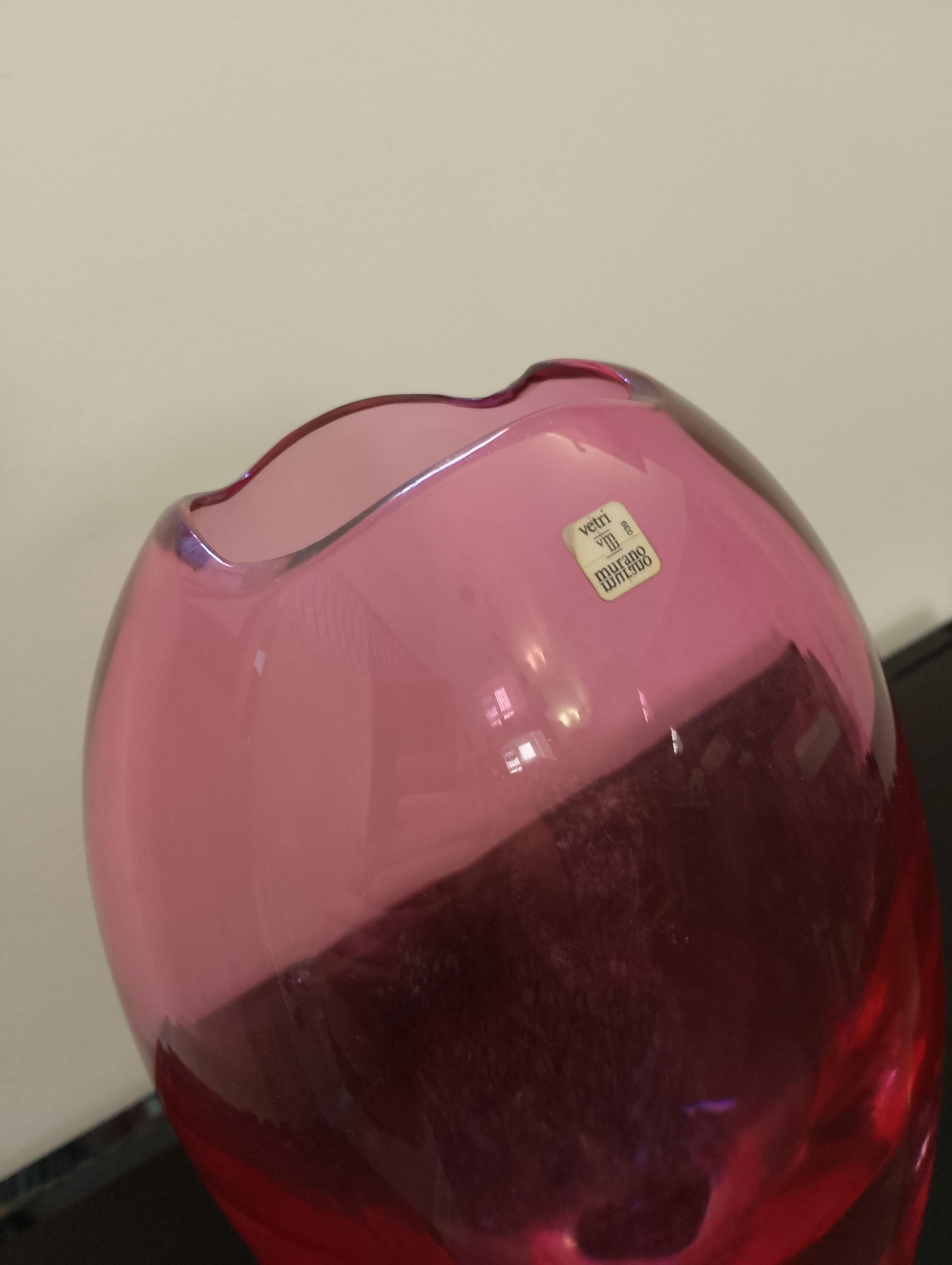 Mid-Century moderno Vaso in vetro di Murano, anni '60 in vendita