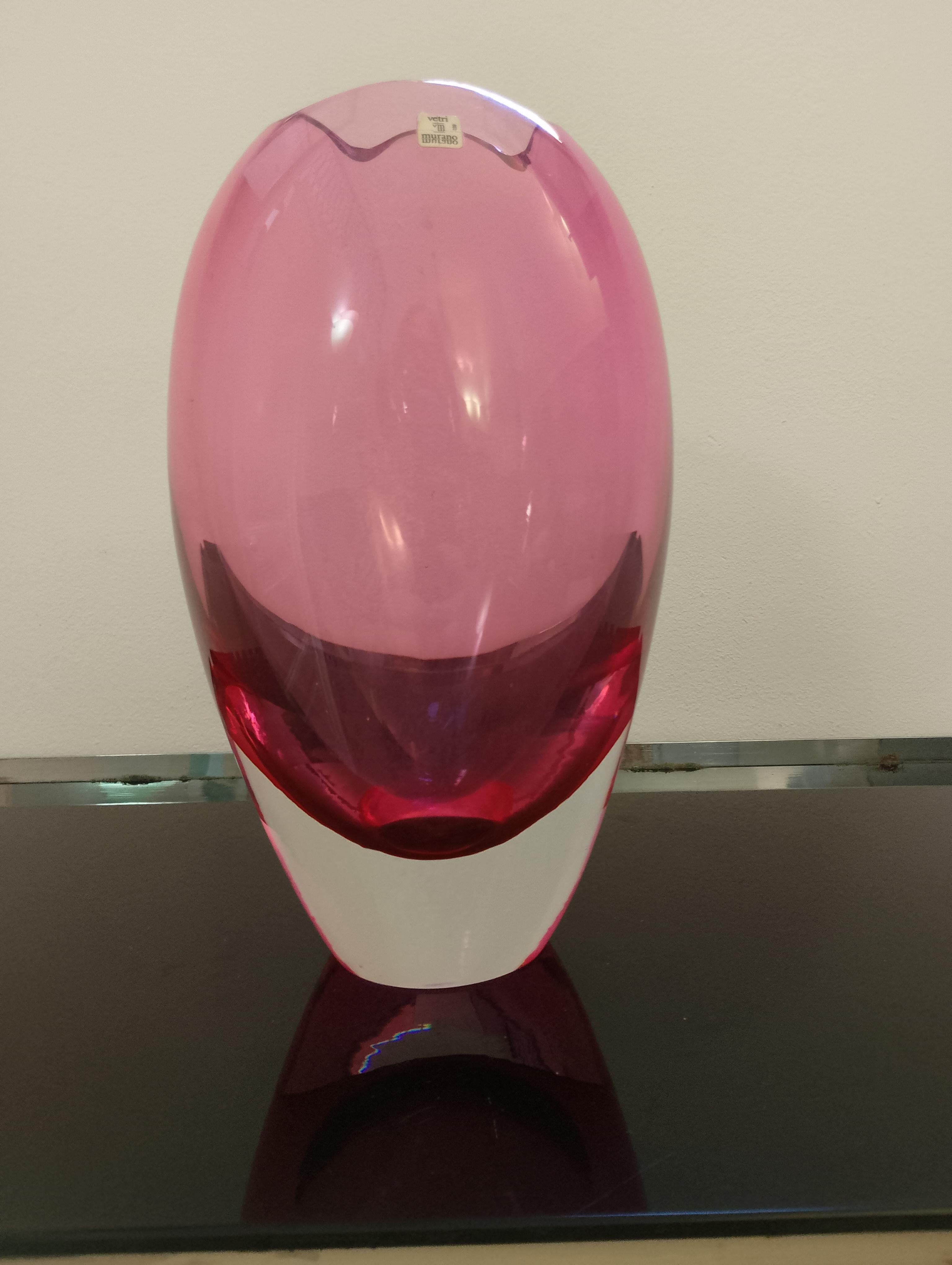 Vaso in vetro di Murano, anni '60 In condizioni buone in vendita a Catania, IT