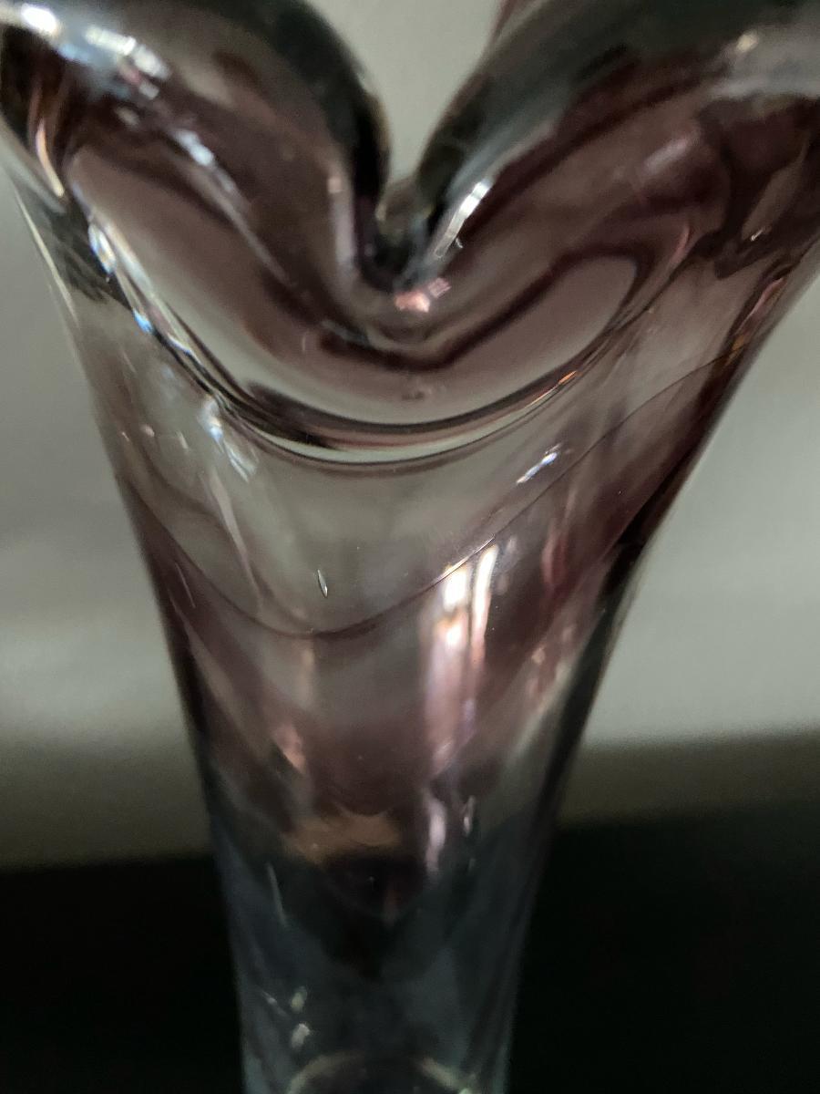 Murano Glass Vase, 1960s In Good Condition In Waddinxveen, ZH