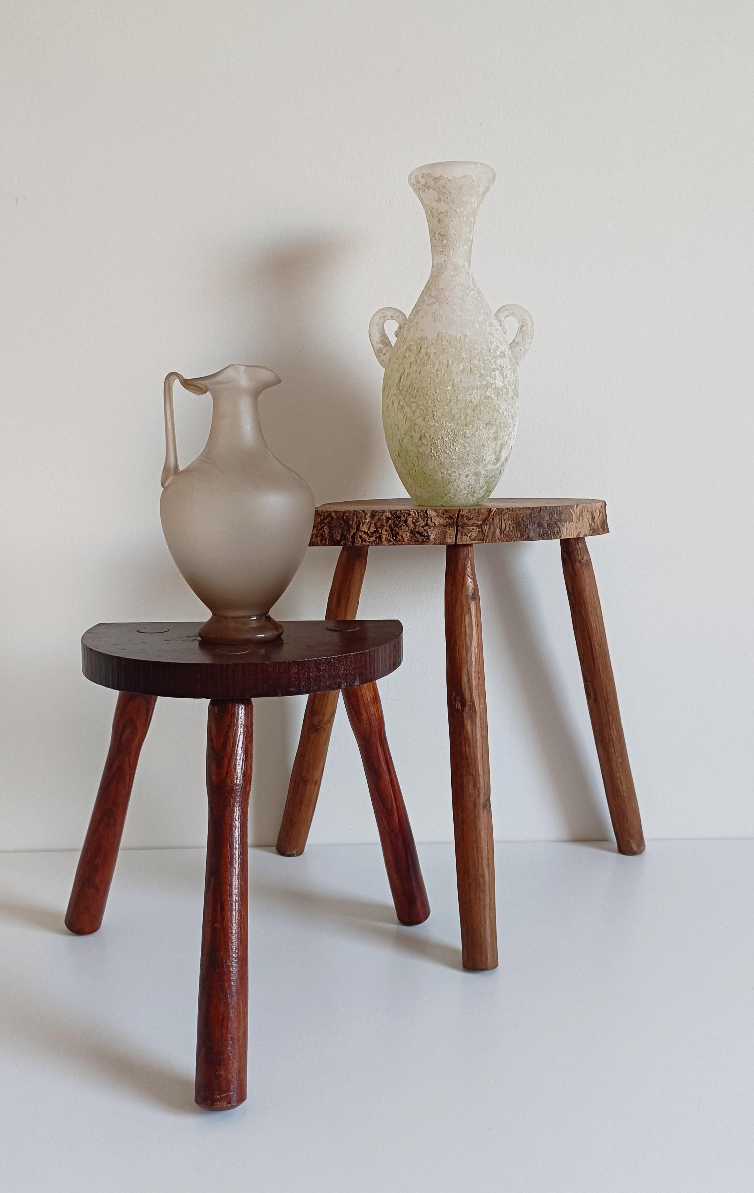 Vase en verre de Murano, style romain antique - finition nacrée gravée à l'acide, Italie, années 1930 en vente 6