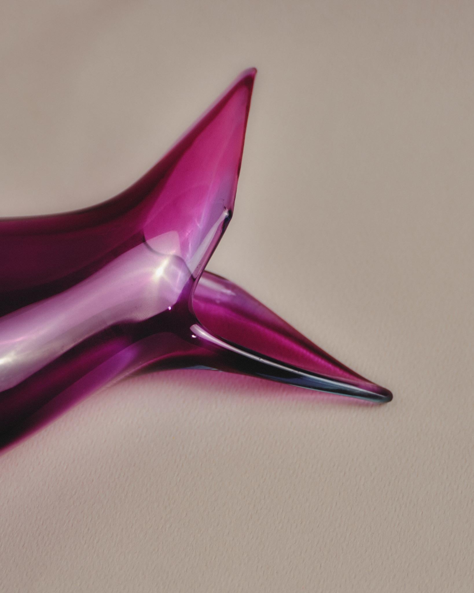 Mid-Century Modern Vase en verre de Murano Archimede Seguso, années 1950 en vente