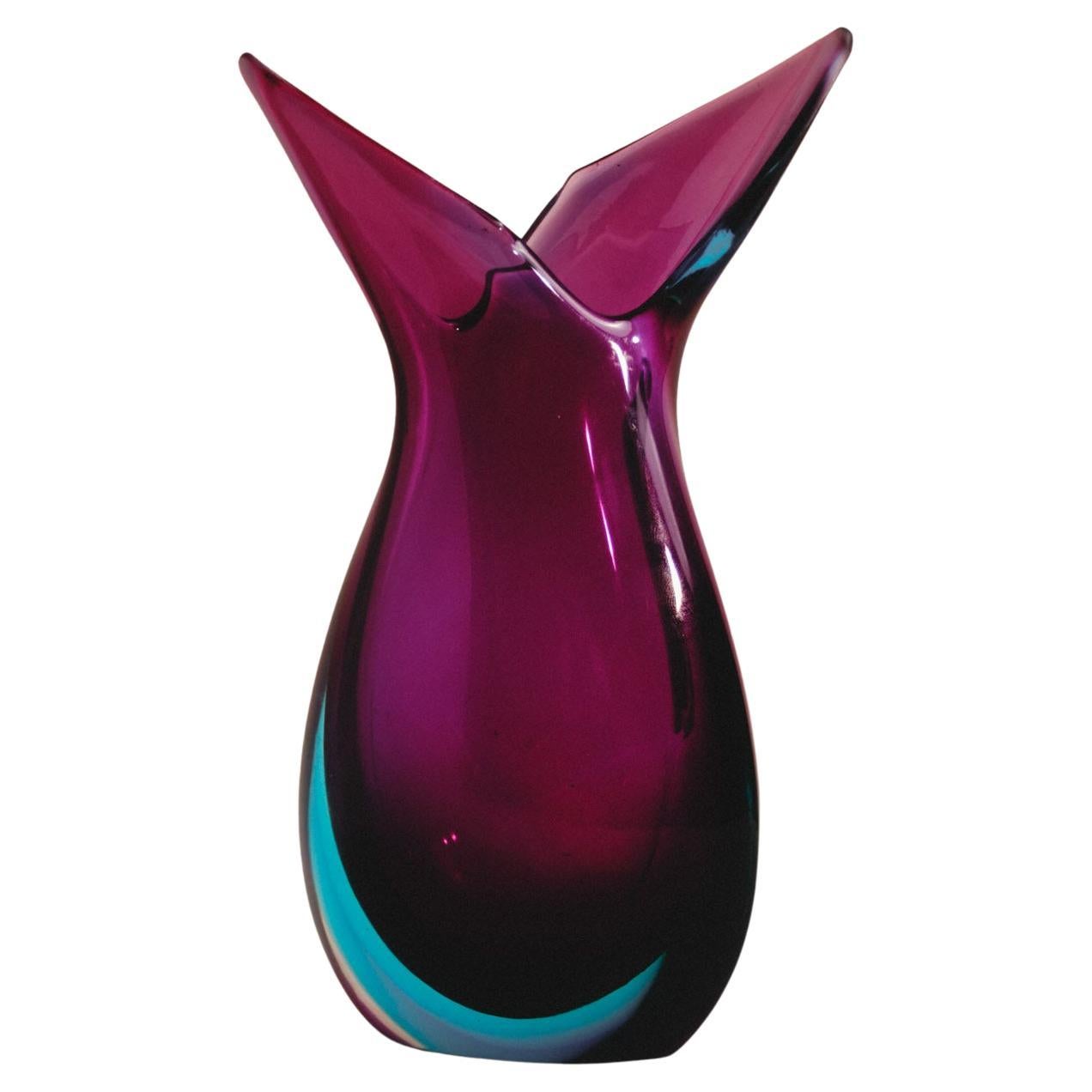 Vase en verre de Murano Archimede Seguso, années 1950 en vente