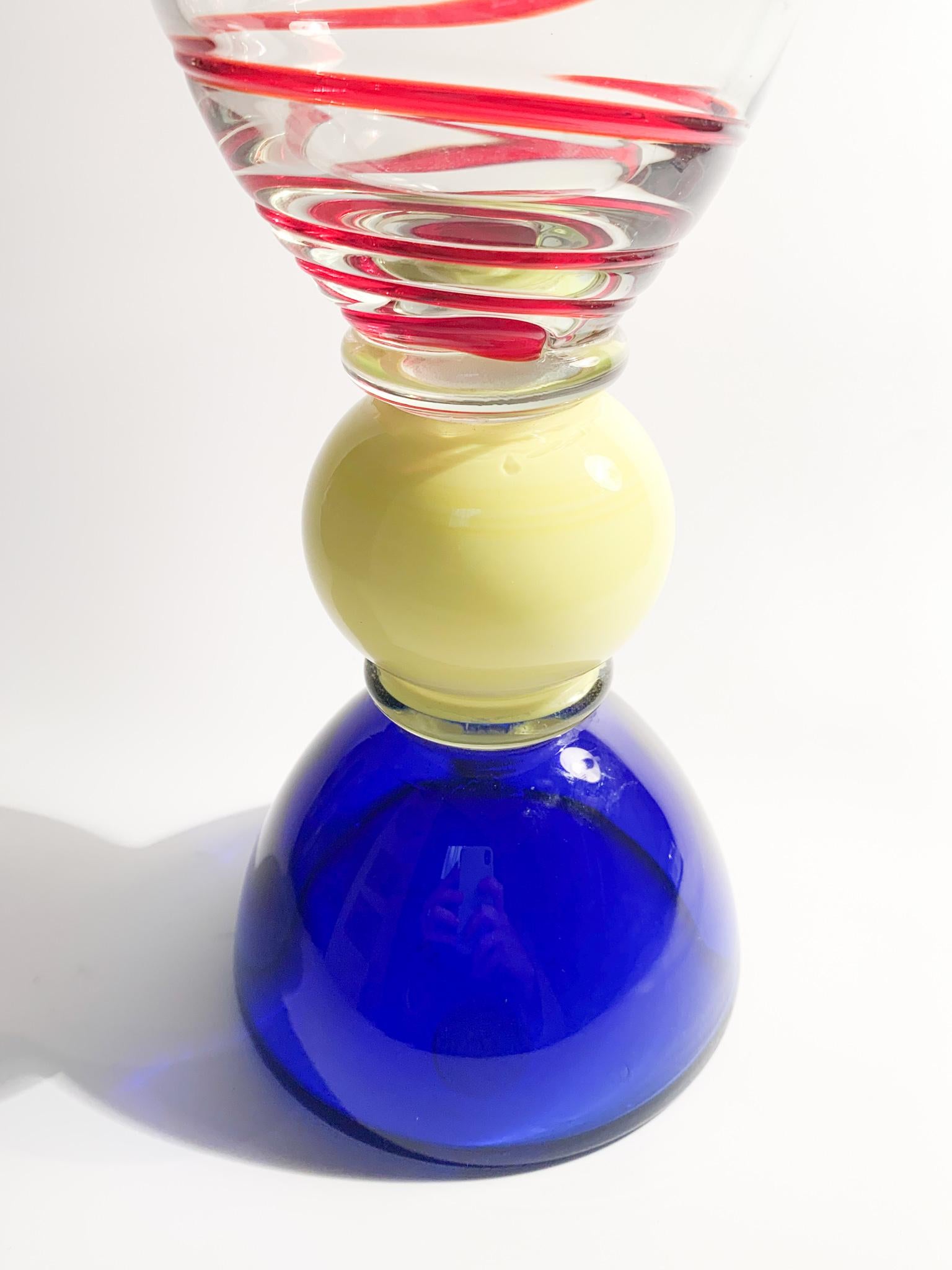 Mid-Century Modern Murano Glass Vase Attributable to Carlo Moretti, 1960s