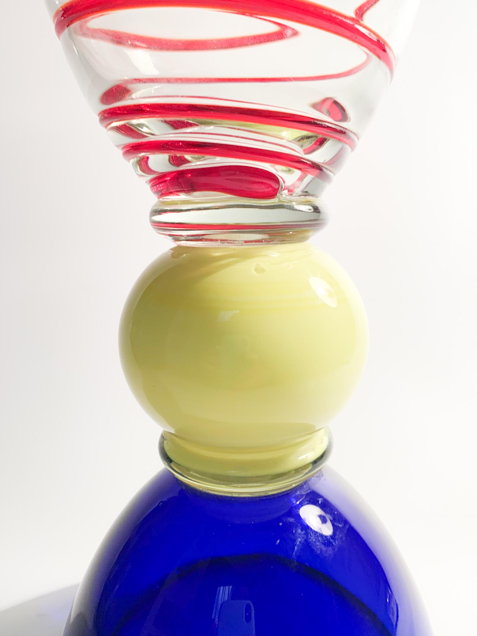 Italian Murano Glass Vase Attributable to Carlo Moretti, 1960s