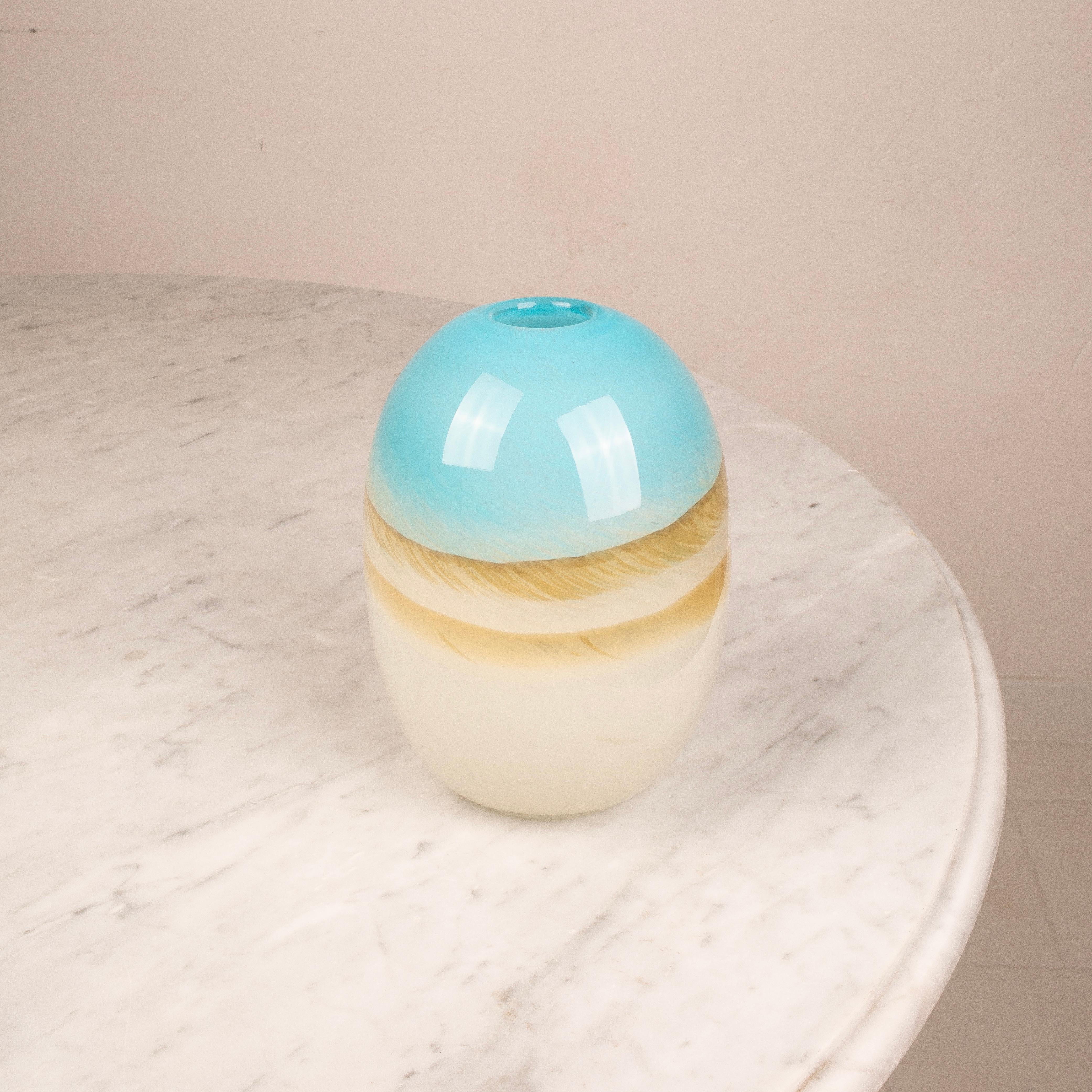 Italian Murano Glass Vase Attributed to Carlo Scarpa in vendita