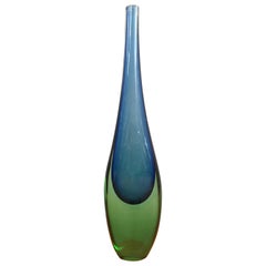 Murano Glass Vase Attributed to Flavio Poli for Seguso