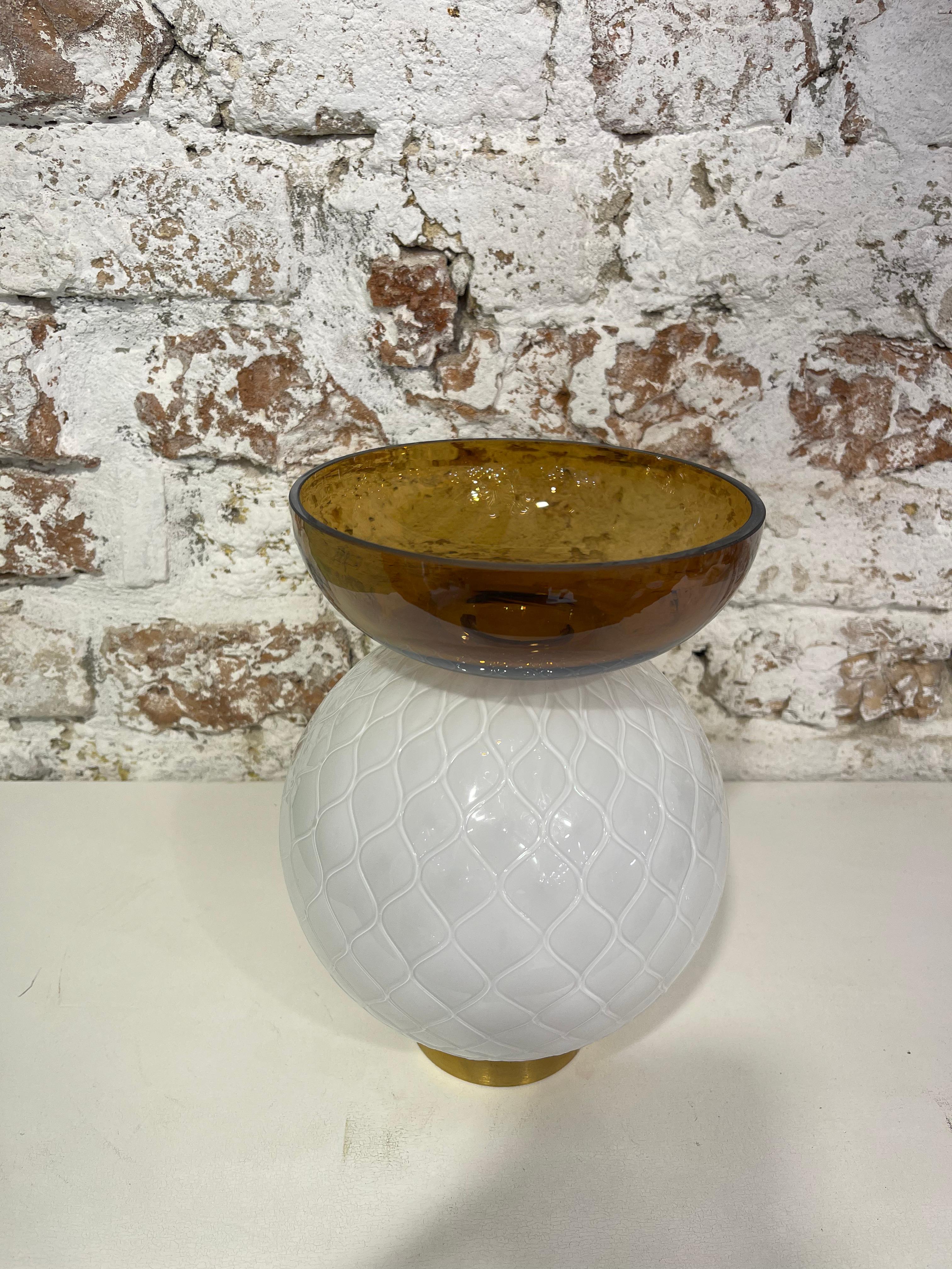 Hand-Crafted Murano glass vase 
