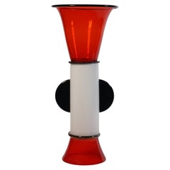Murano Glass Vase Bidogale Model by Sergio Asti for Vistosi