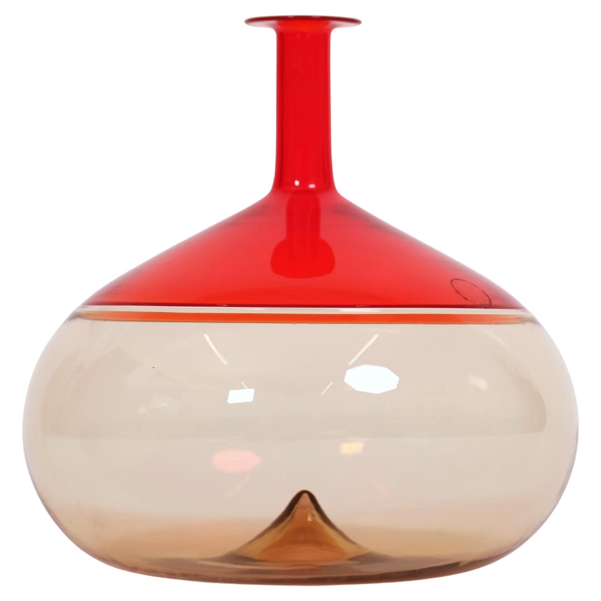 Vase Bolle en verre de Murano par Tapio Wirkkala pour Venini, BMW, Italie