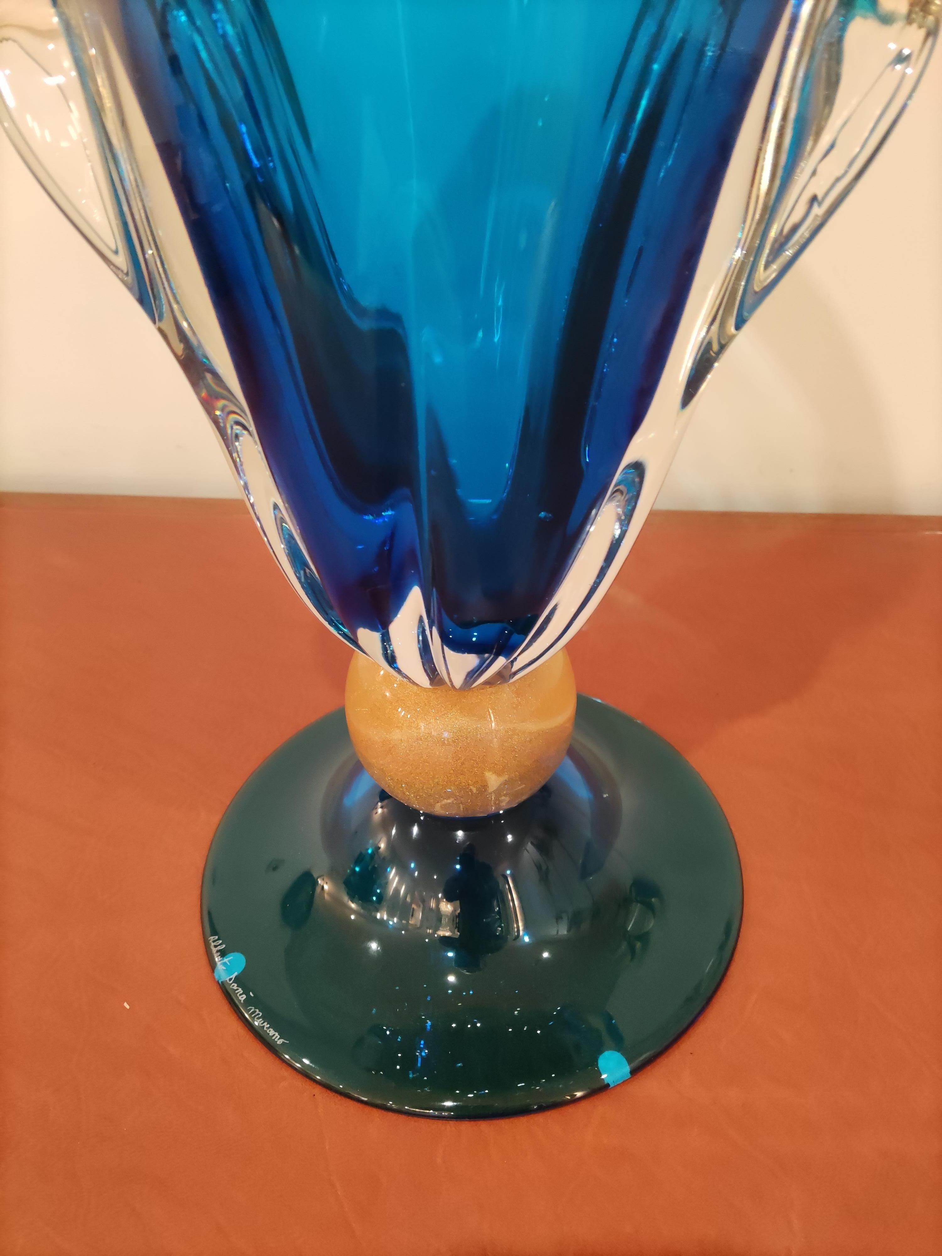 Contemporary Murano Glass Vase by Alberto Donà For Sale