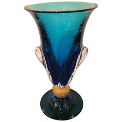 Vase en verre de Murano par Alberto Donà