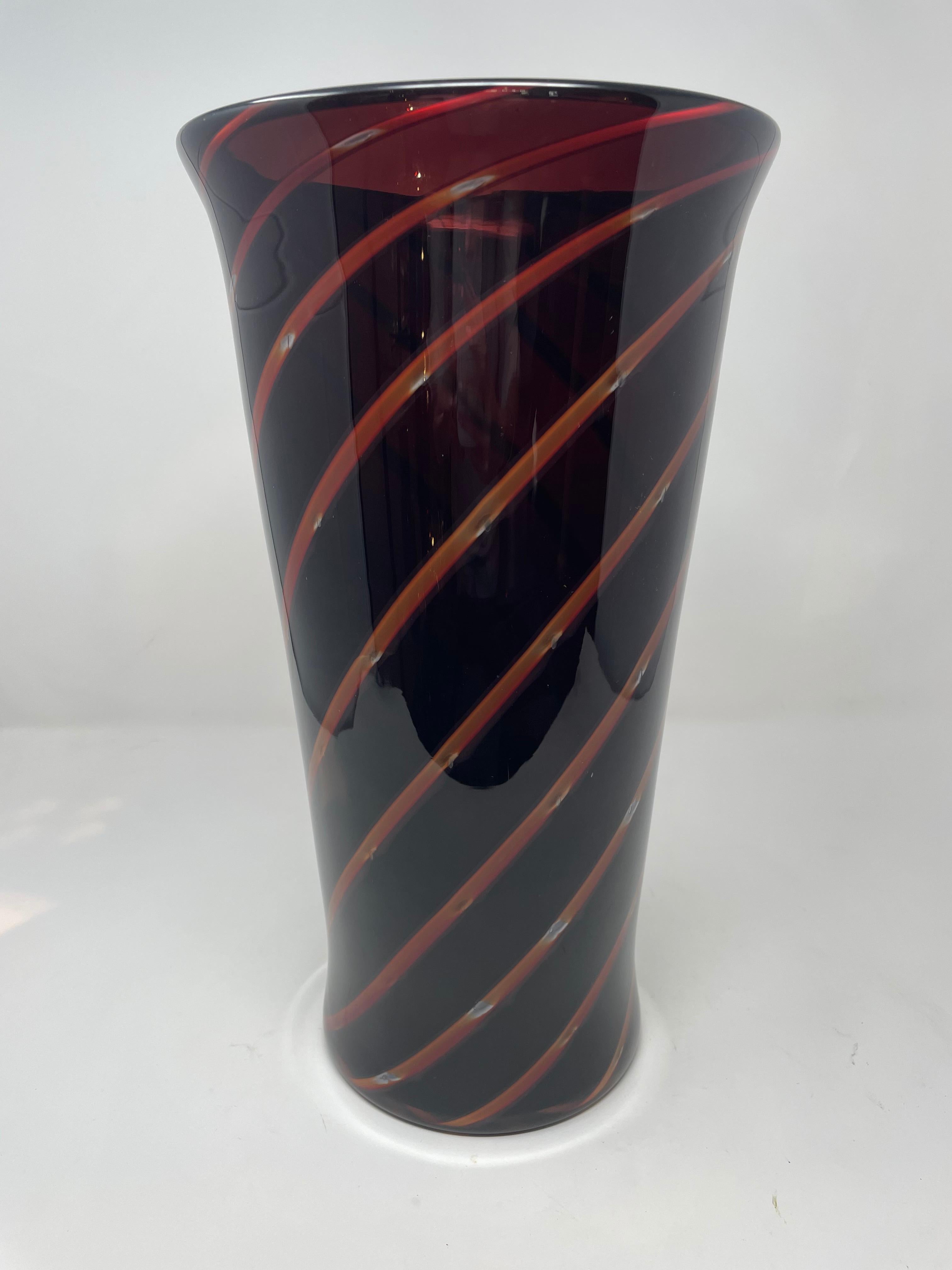 Murano Glass Vase by Antonio da Ros for Cenedese, Italy, 1980s In Good Condition In Brussels, BE