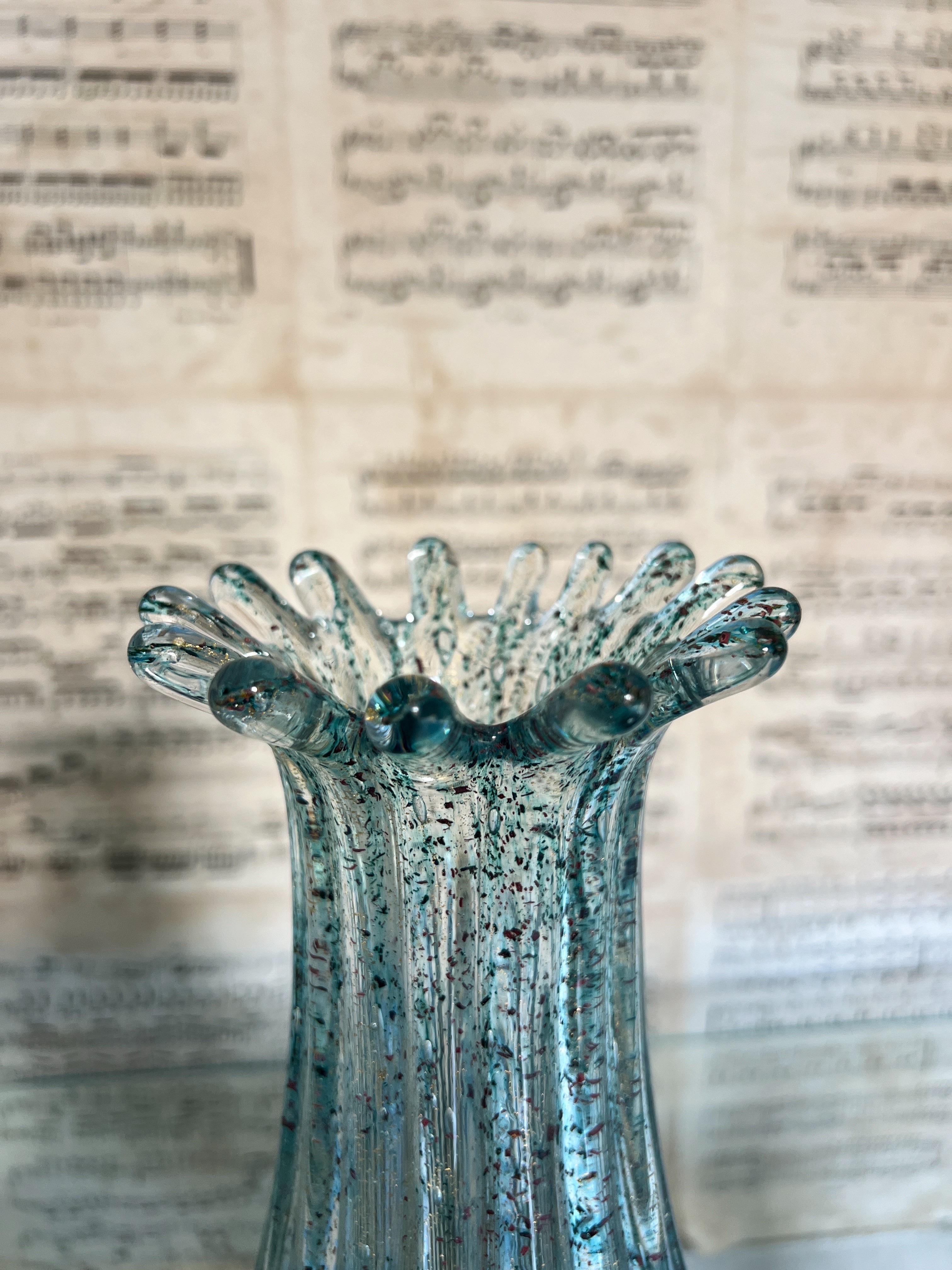 XX secolo Vaso in vetro di Murano di Archimede Seguso, anni '70 in vendita