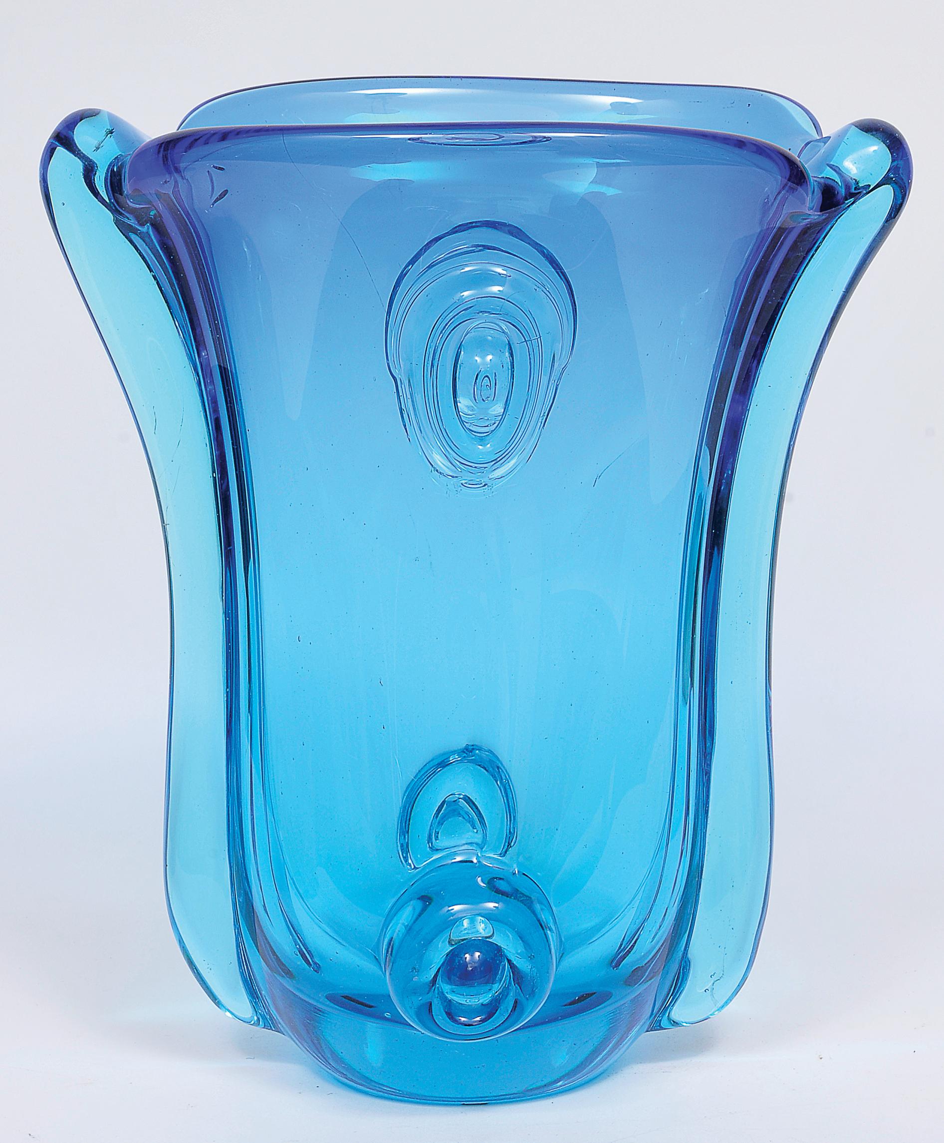 Italian Murano Glass Vase by Archimede Seguso, circa 1950 For Sale