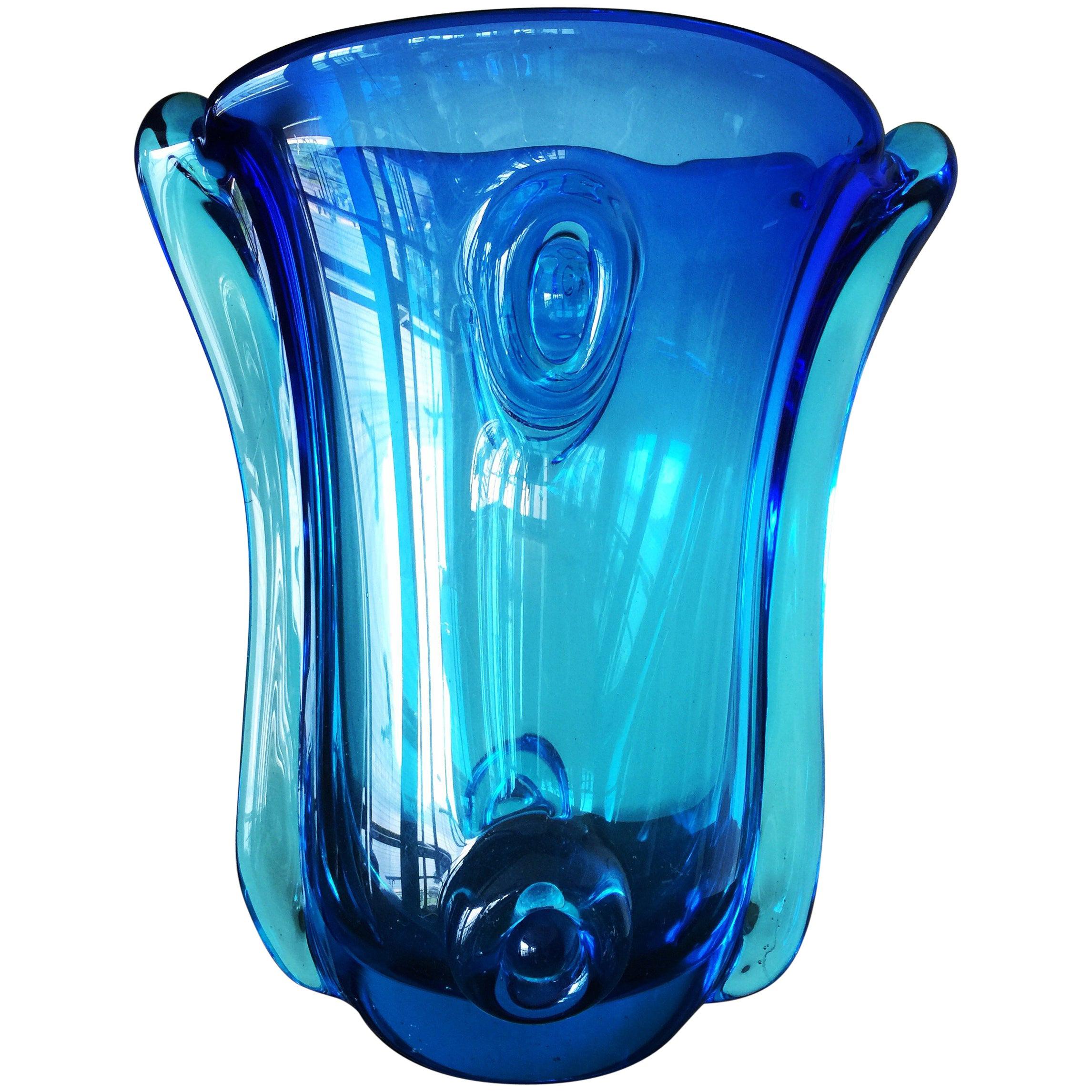 Murano Glass Vase by Archimede Seguso, circa 1950 For Sale
