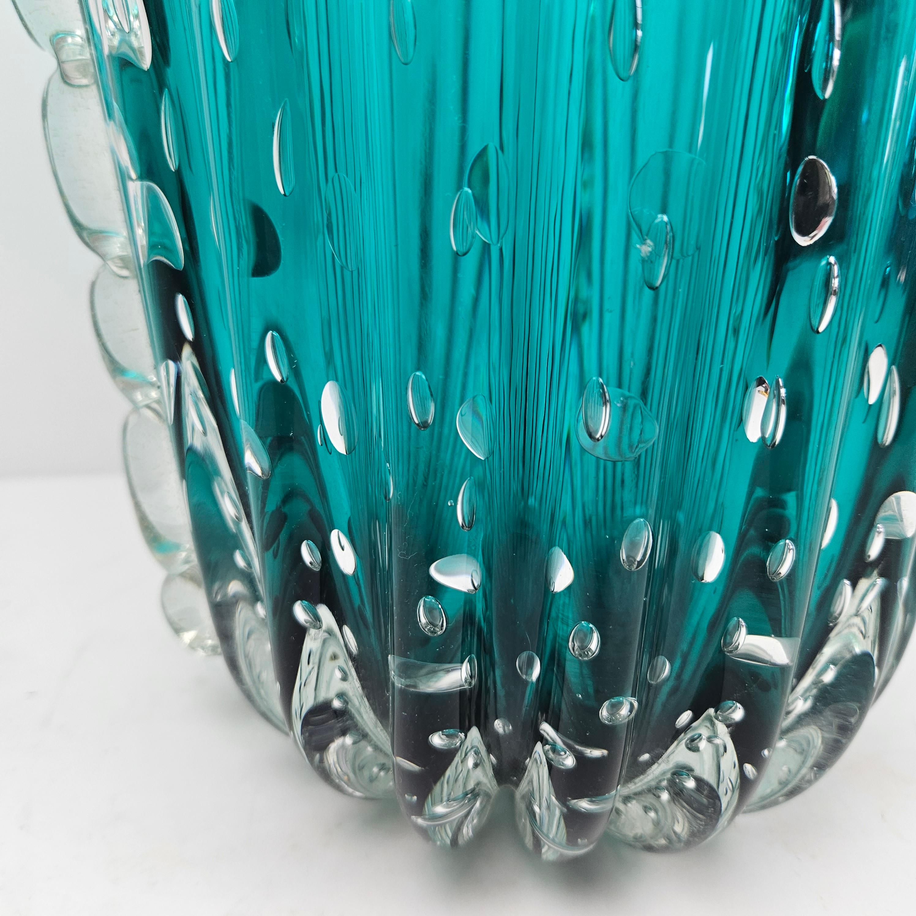 Vaso in vetro di Murano di Archimede Seguso per Vetri d'Arte In condizioni buone in vendita a Oud Beijerland, NL