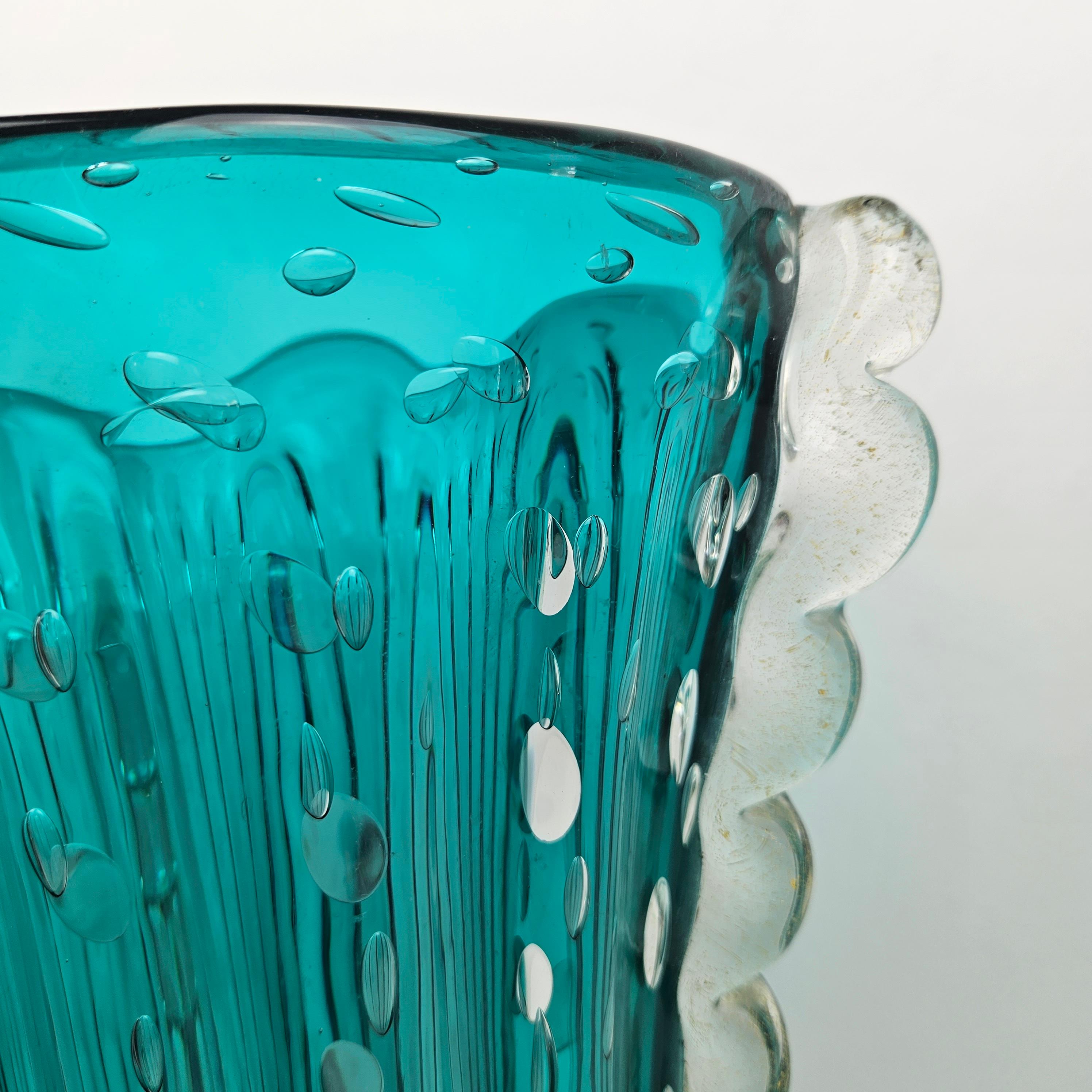 Fine XX secolo Vaso in vetro di Murano di Archimede Seguso per Vetri d'Arte in vendita