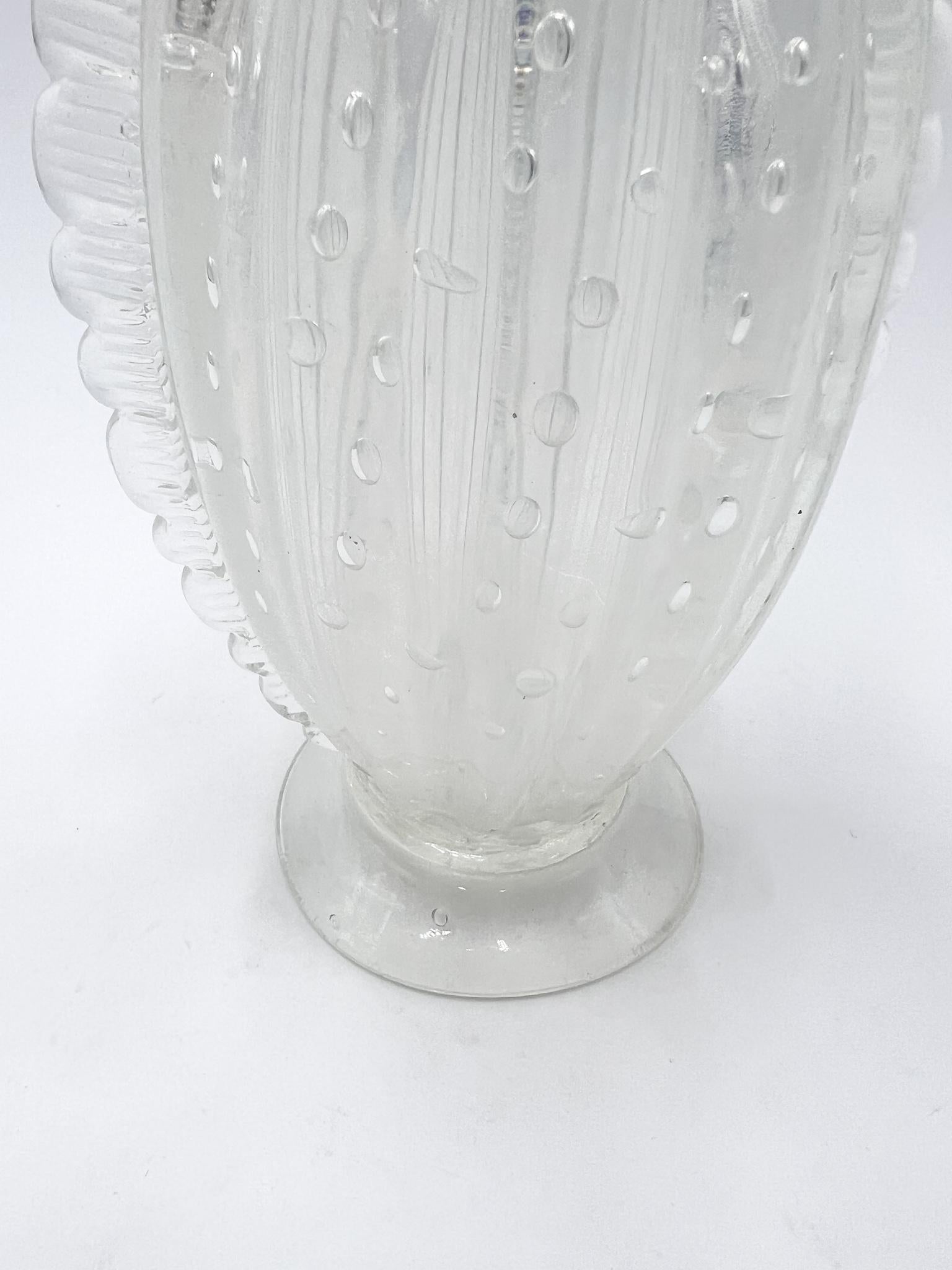 Mid-Century Modern Murano Glass Vase by Barovier from the 1960s