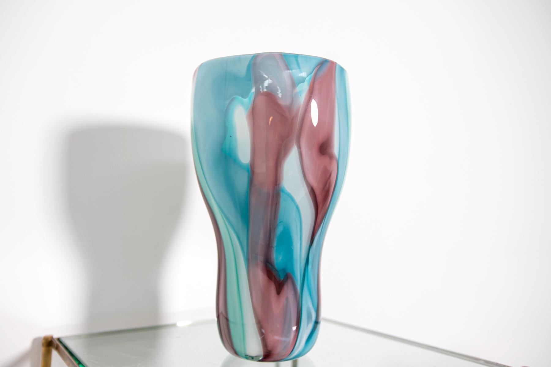 Murano Glass Vase by Emmanuel Babled for Venini, 1996 In Good Condition For Sale In Milano, IT