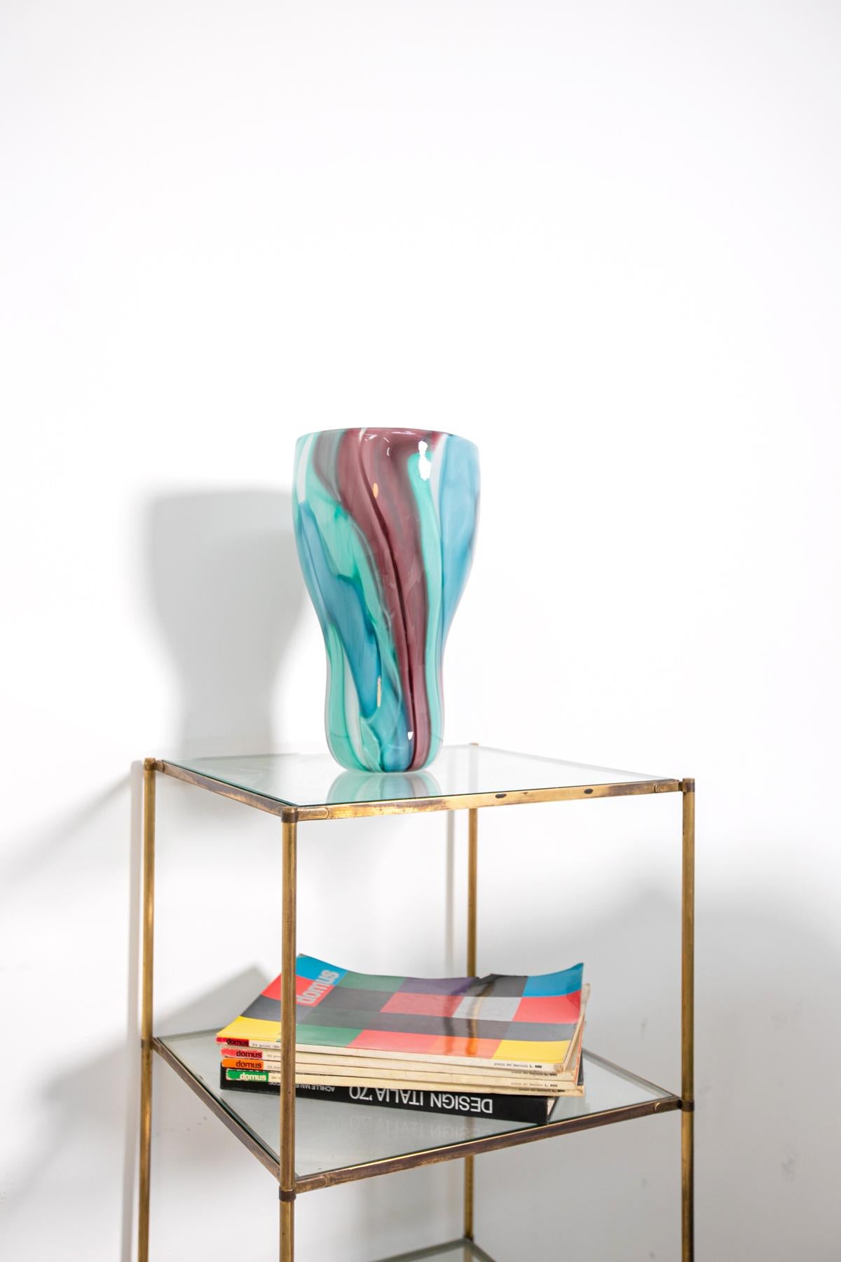 Fine XX secolo Vaso in vetro di Murano di Emmanuel Babled per Venini, 1996 in vendita