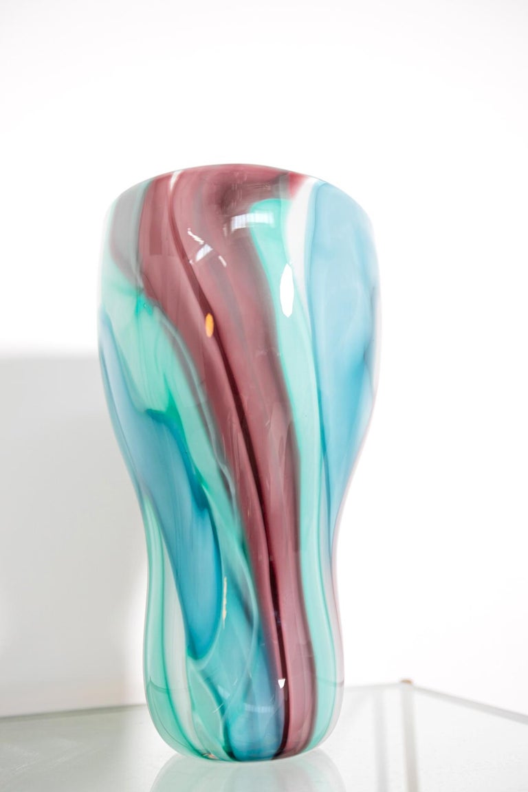Murano Glass Vase by Emmanuel Babled for Venini, 1996 For Sale 1