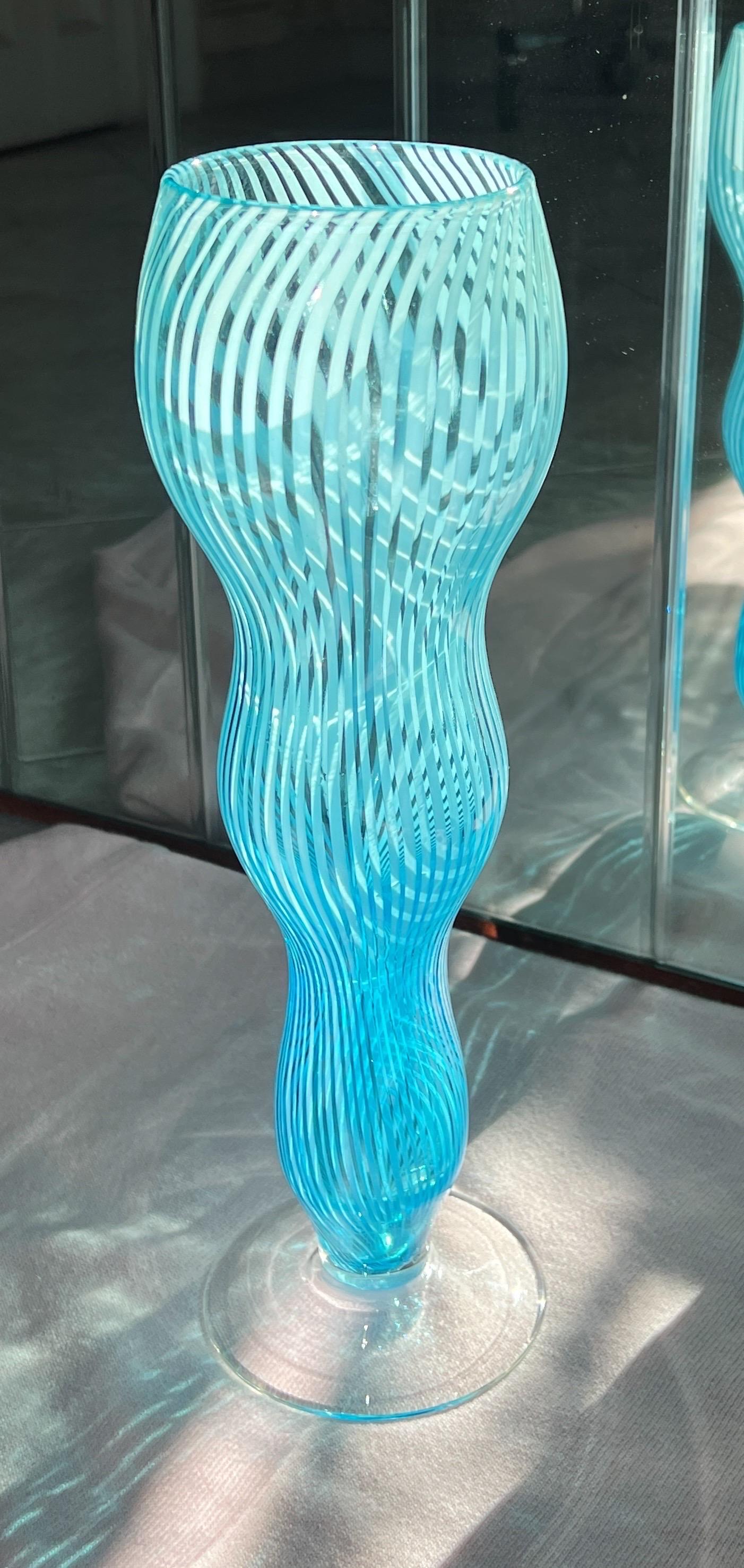 Vaso in vetro di Murano di Federico Scarpa, 1970 In condizioni buone in vendita a Palermo, PA