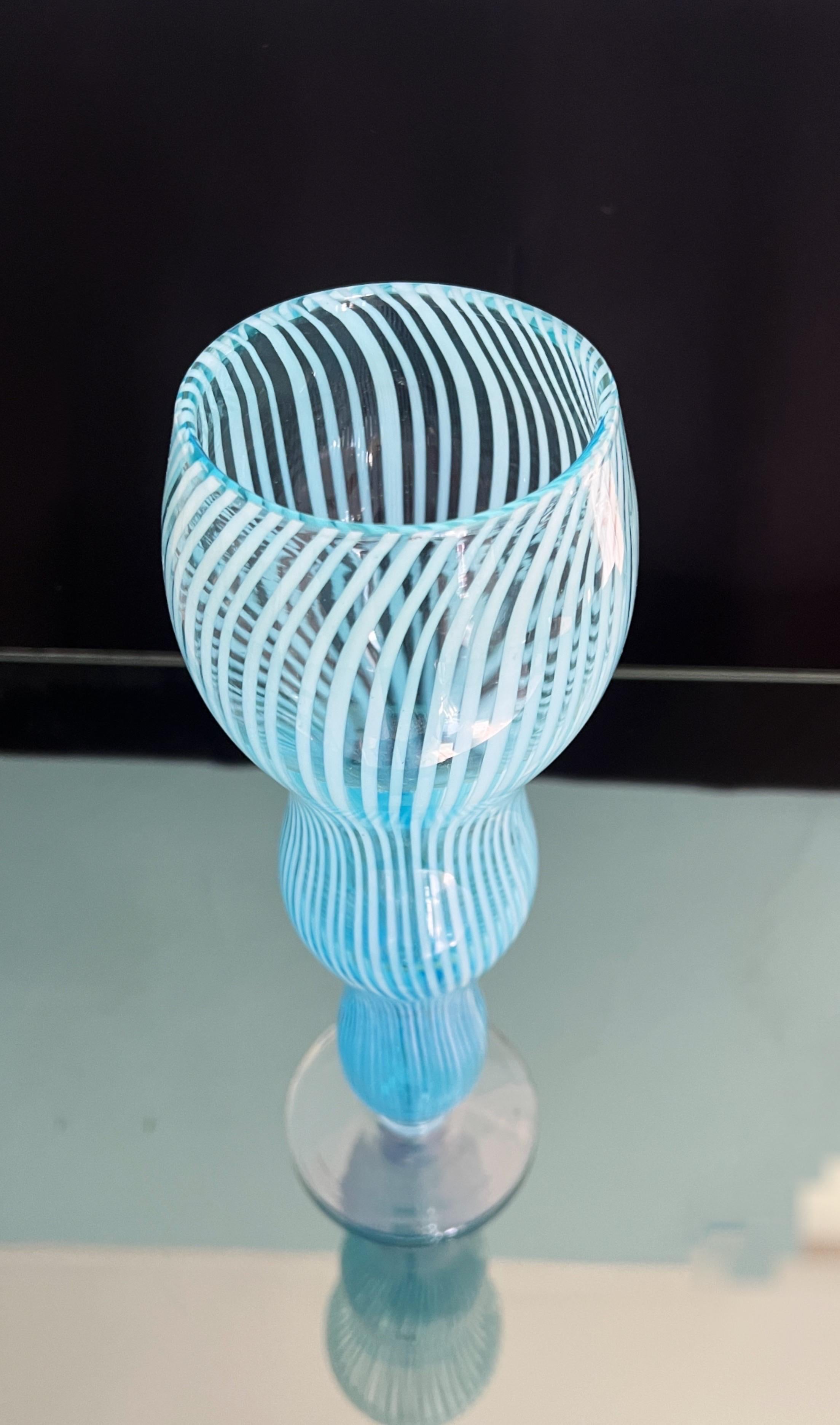 Vaso in vetro di Murano di Federico Scarpa, 1970 in vendita 2