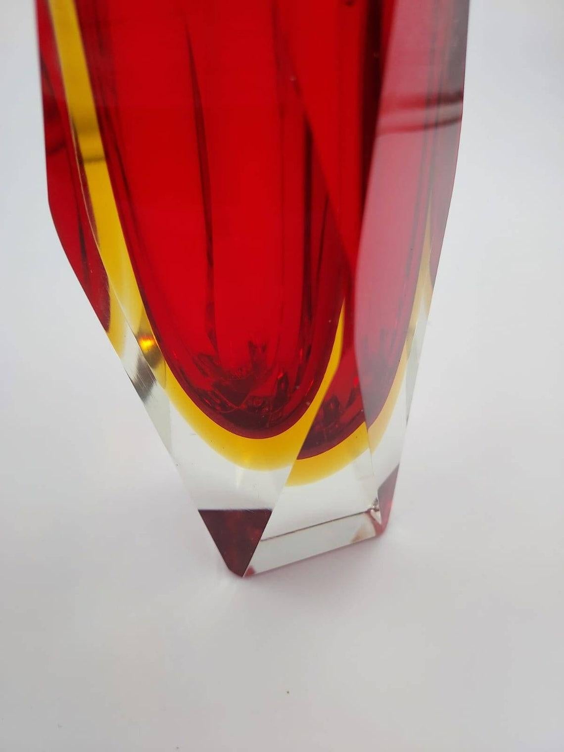 Late 20th Century Murano Glass Vase by Flavio Poli, 1960s