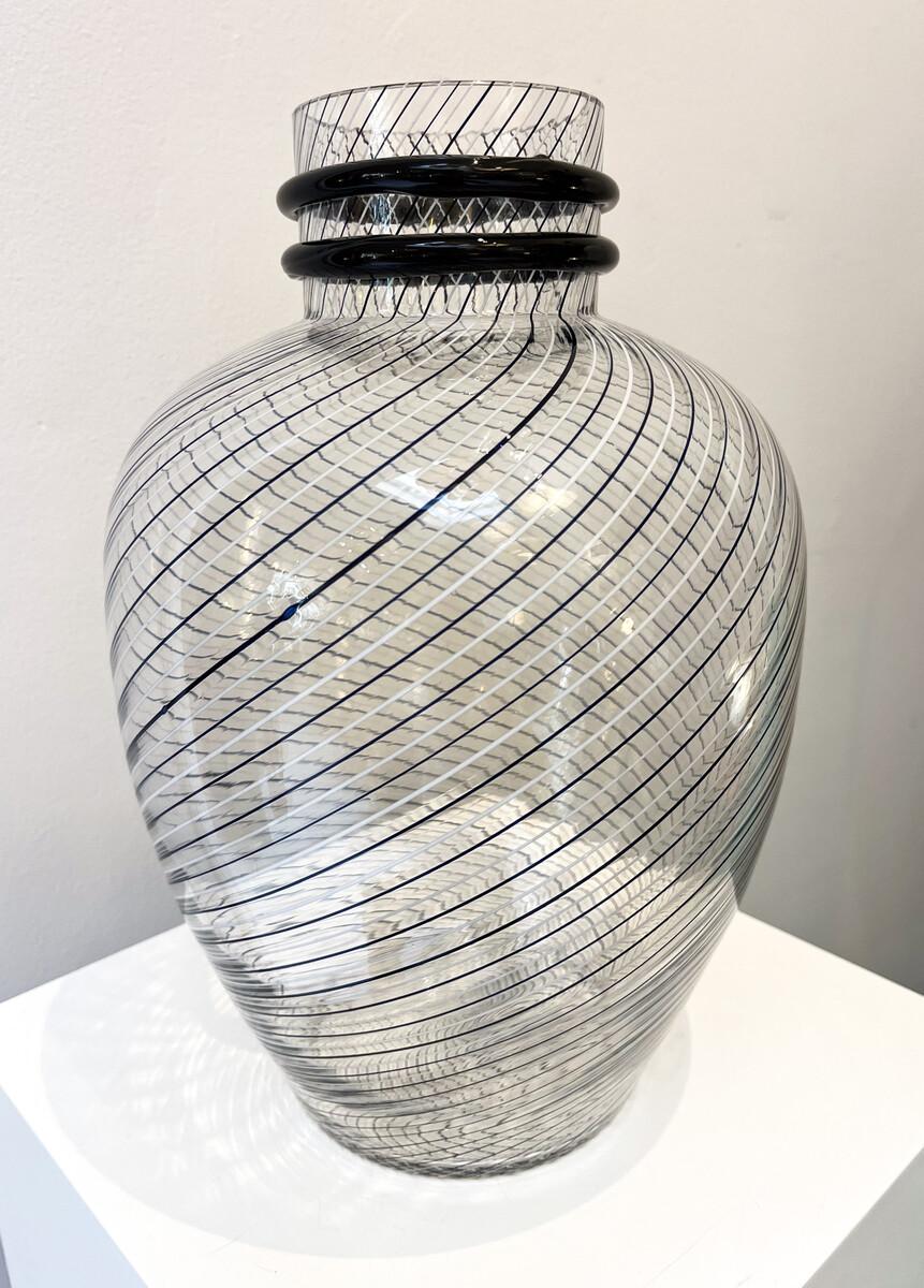 Vase en verre de Murano par Fratelli Toso, années 1980 Bon état - En vente à Brussels, BE