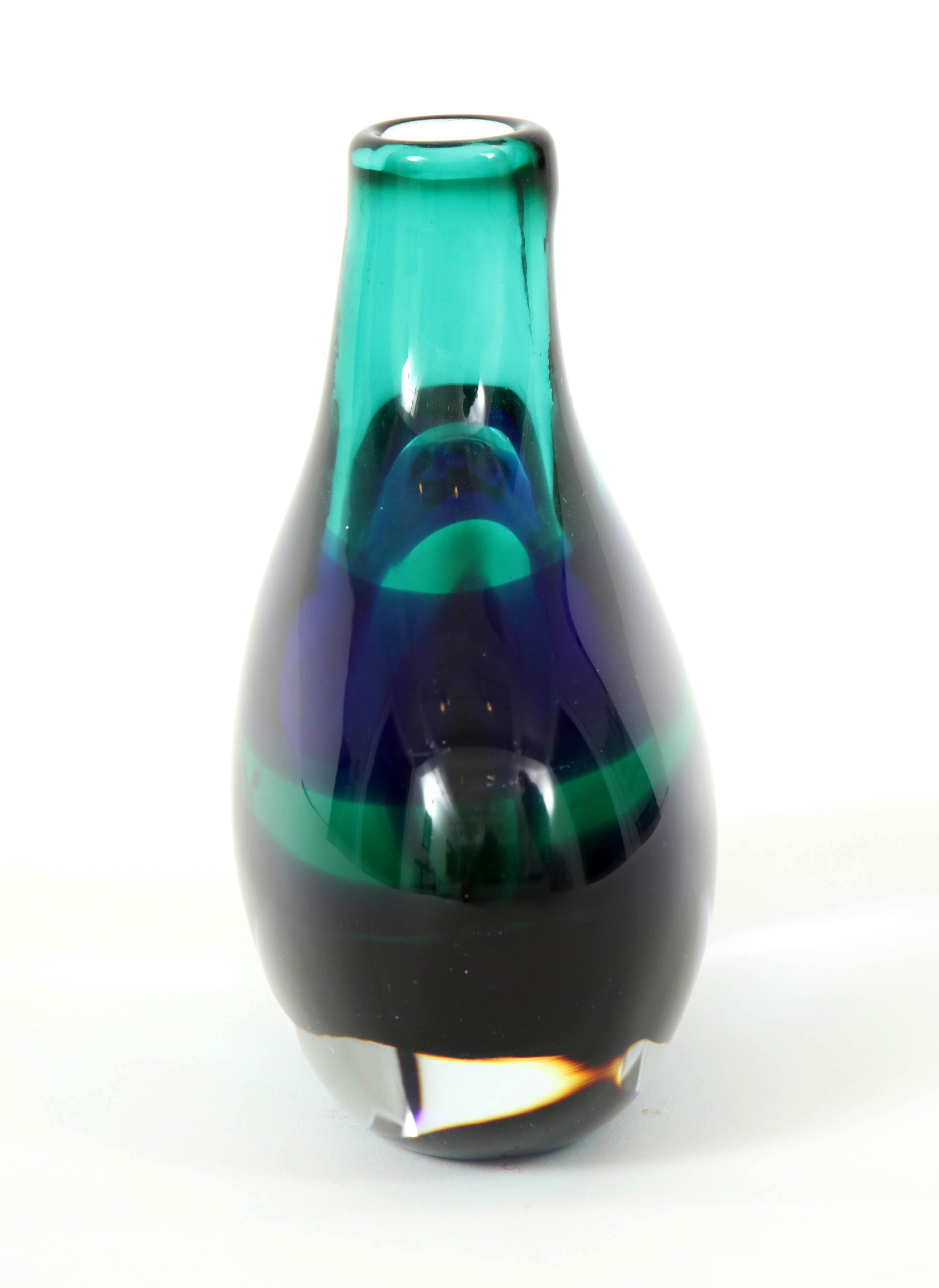 Late 20th Century Murano Glass Vase by Luciano Gaspari For Sale