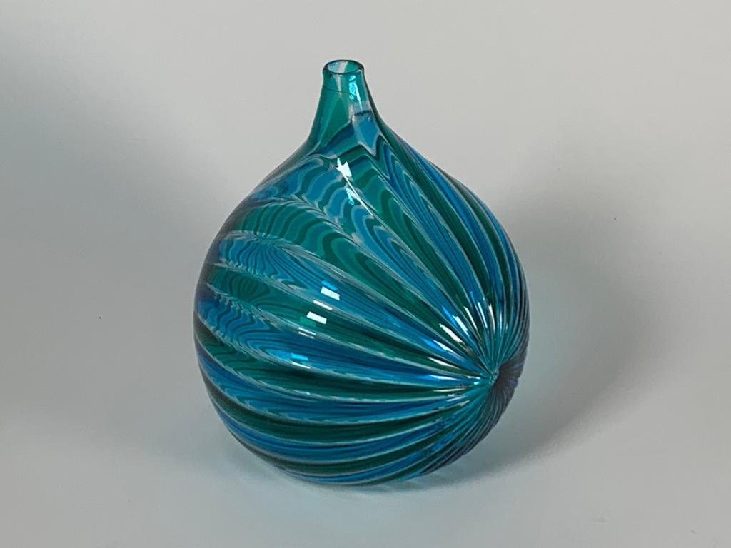 Murano Glass Vase By Mario Ticco for Veart For Sale 3