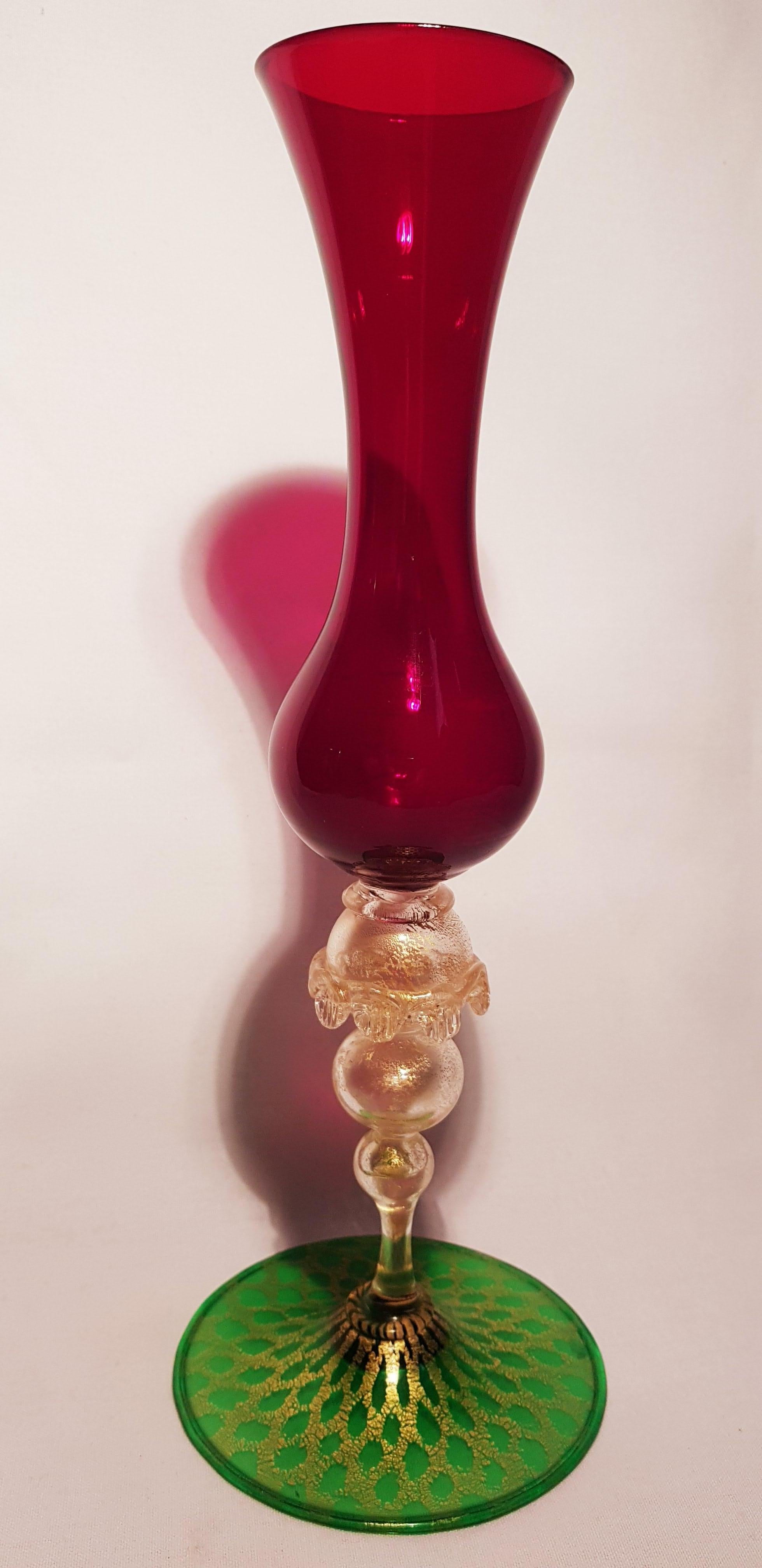 Murano Glass Vase by Napoleone Martinuzzi For Sale 3