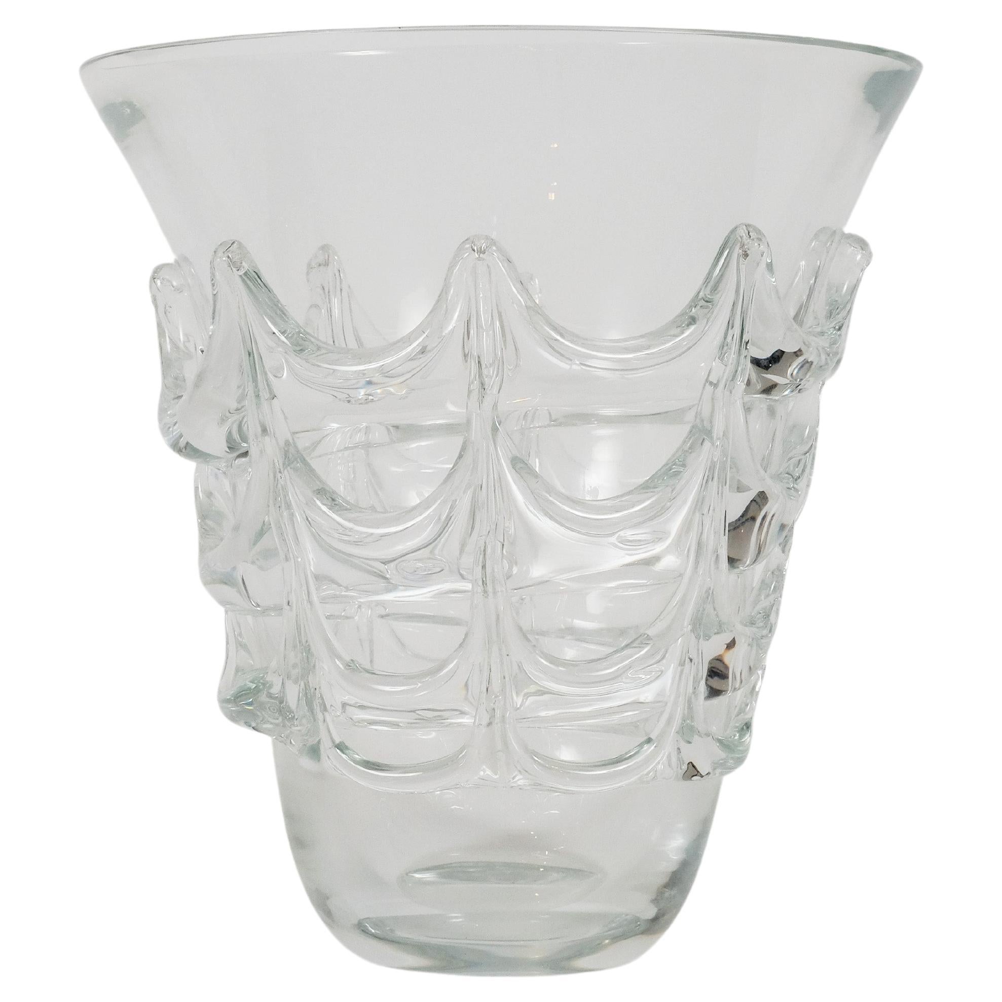 Murano glass vase by renowned Venetian born Master Pino Signoretto