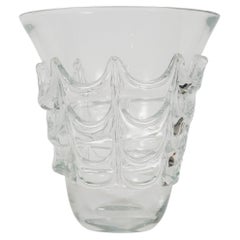 Murano glass vase by renowned Venetian born Master Pino Signoretto